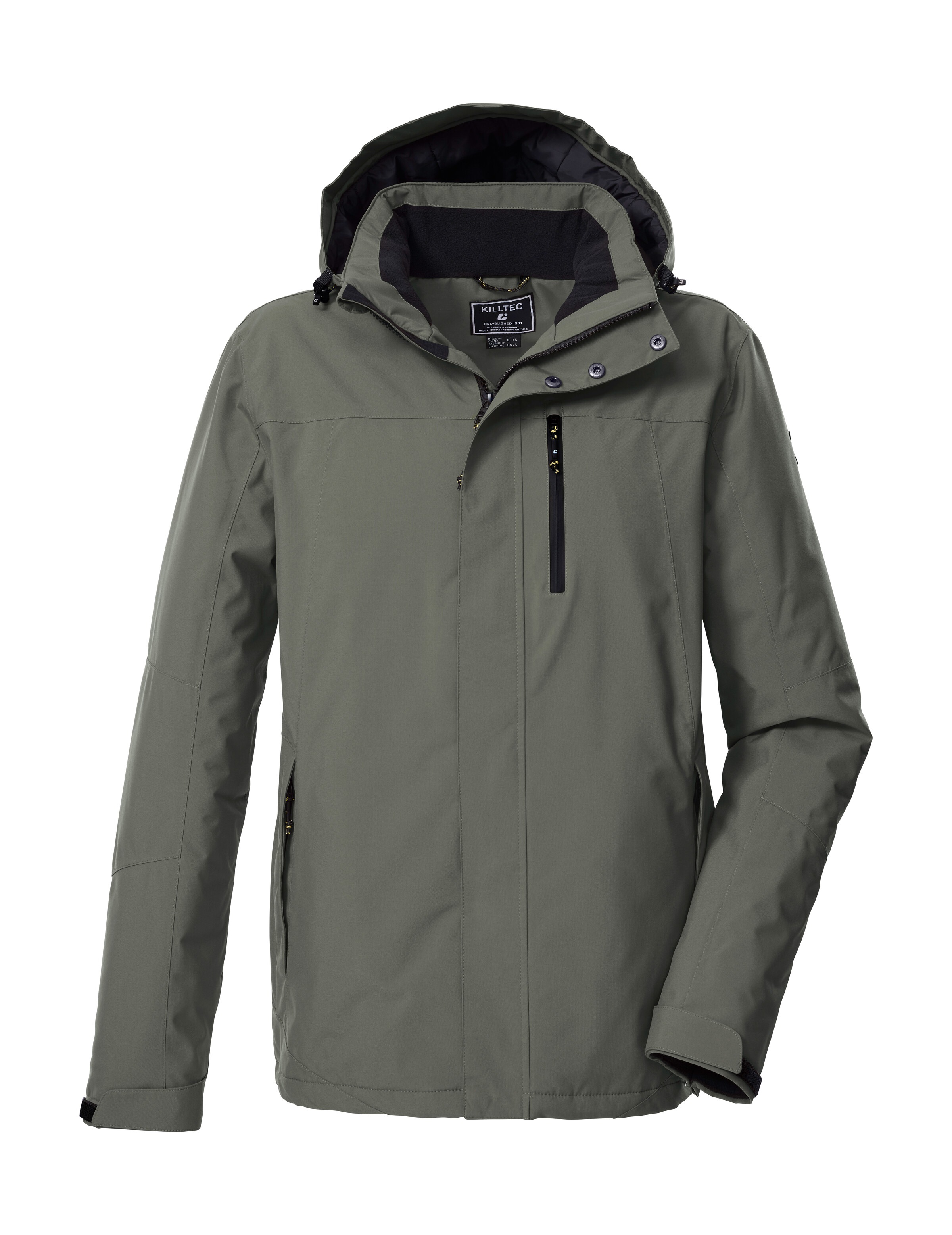 Killtec Funktionsjacke »KOW 90 MN JCKT« Wasser- und winddicht, atmungsaktiv, abnehmbare Kapuze, viele Taschen