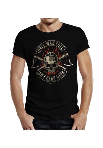 Rahmenlos T-Shirt, mit coolem Feuerwehr-Print kaufen