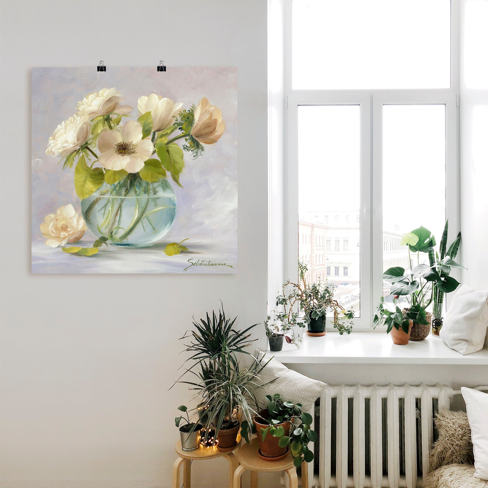 Artland Wandbild »Gelbe Windröschen«, Blumen, (1 St.), als Leinwandbild, Poster in verschied. Größen
