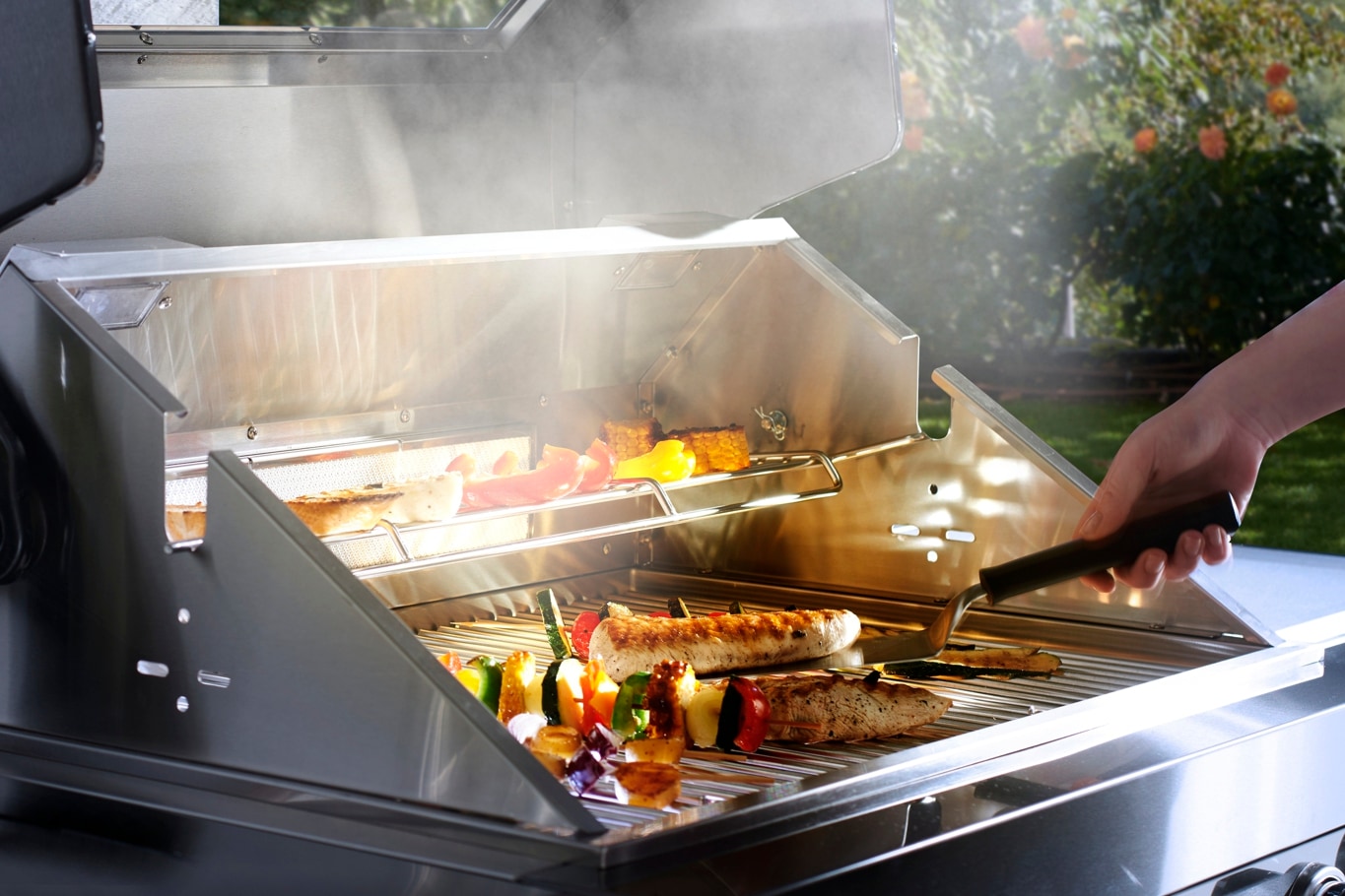 Buschbeck Outdoor-Küche »»Chester« mit Heckbrenner und Sizzle Zone« BxTxH:  214x60x119 cm
