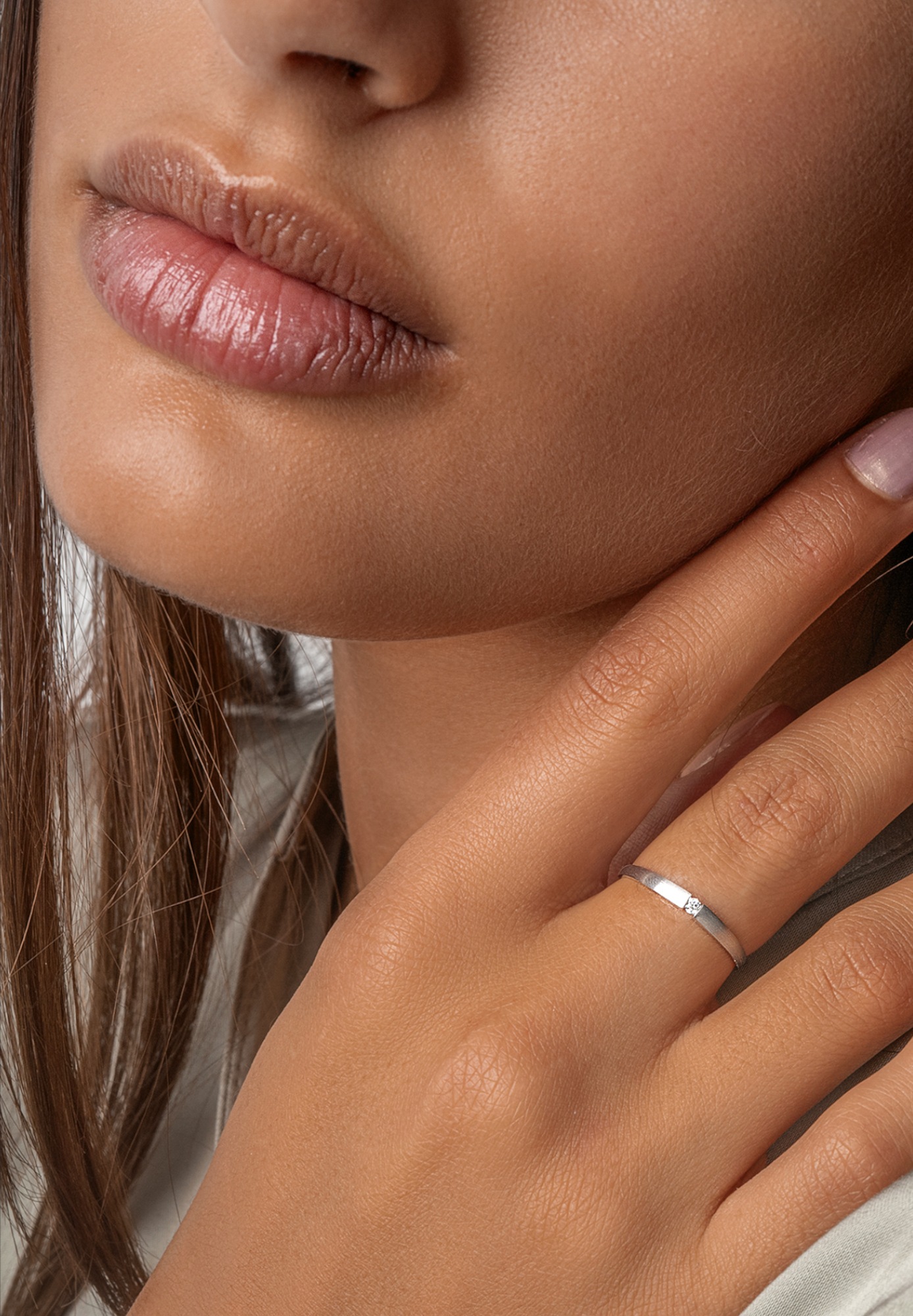 ONE ELEMENT Diamantring »0,03 ct Diamant Brillant Ring aus 585 Weißgold«