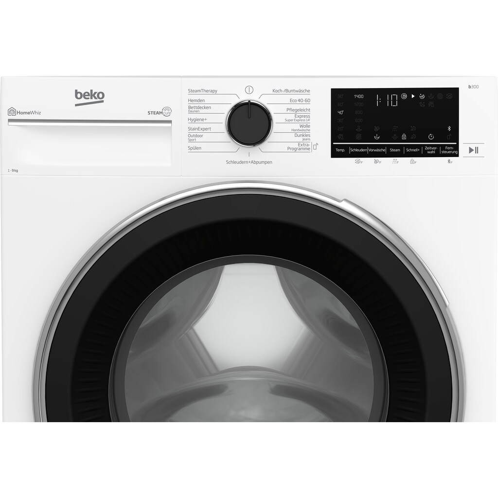 BEKO Waschmaschine »B3WFT59415W«, B3WFT59415W, 9 kg, 1400 U/min