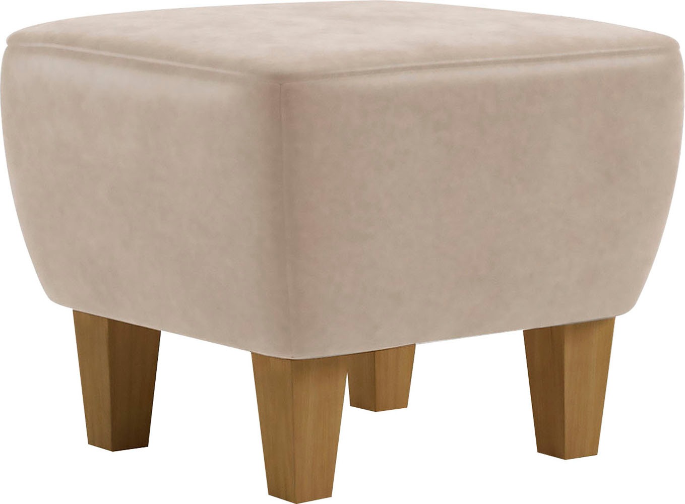 Home affaire Polsterhocker »Viva« mit Eichenfüßen