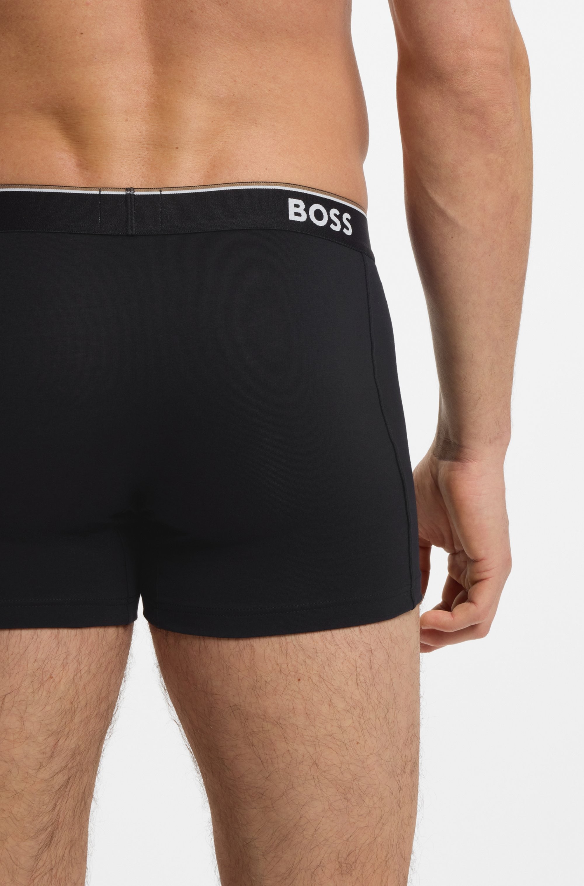 BOSS Boxer »Boxer 3 PACK« mit farblich passendem Webbund
