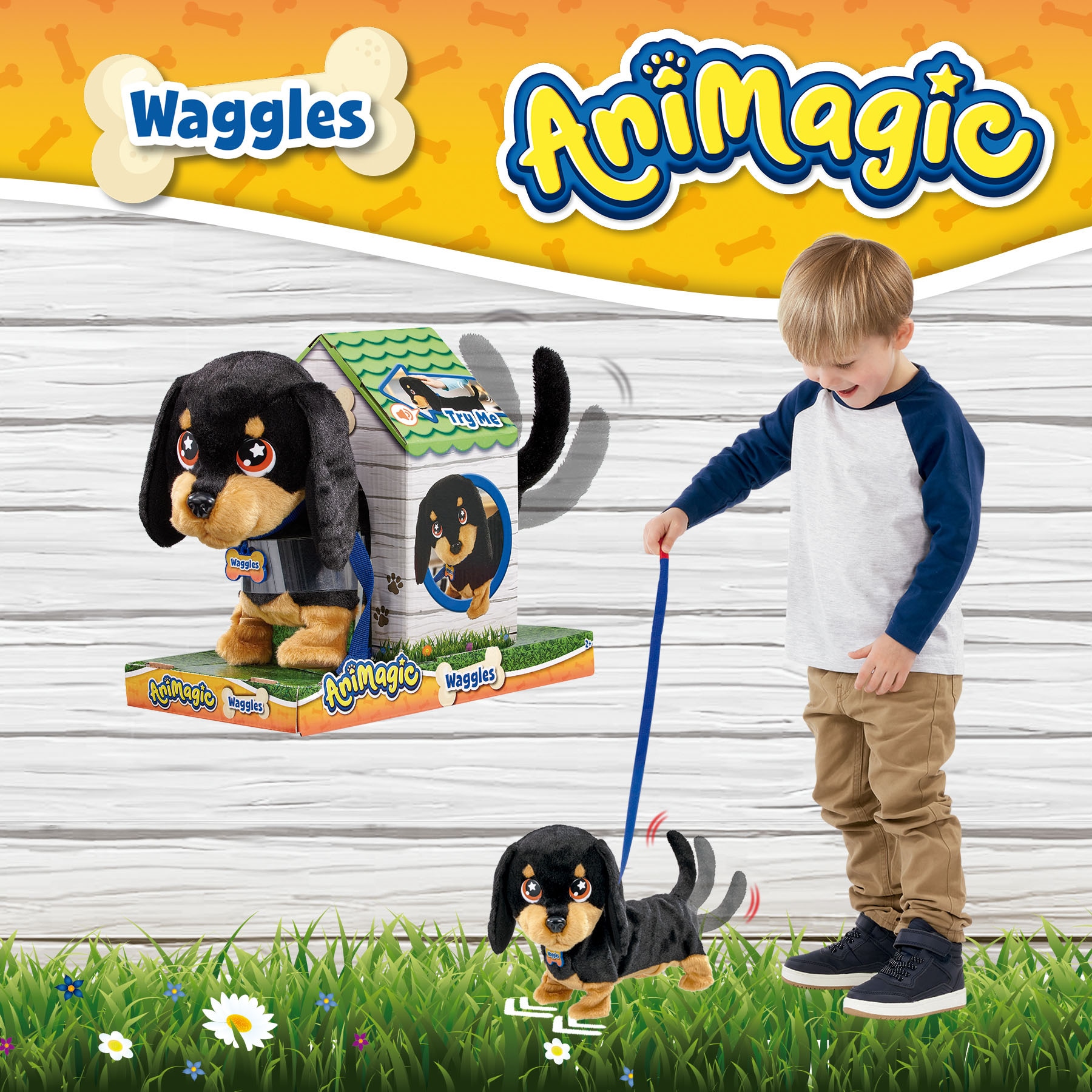 Goliath® Plüschfigur »Animagic Dackel« mit Funktionen