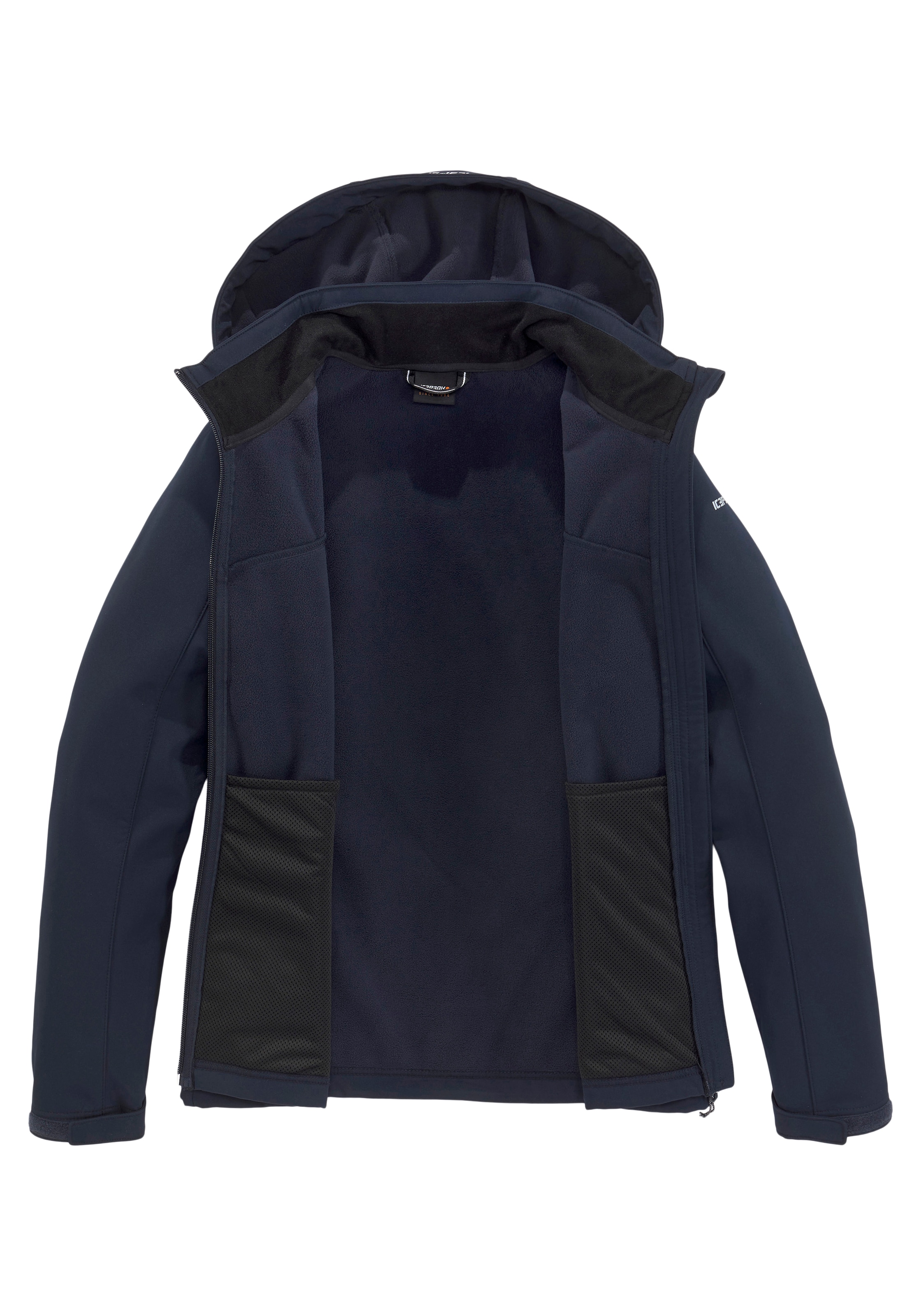 Icepeak Softshelljacke »BRENHAM«, (1 St.), mit Kapuze, Winddicht & Wasserabweisend & Atmungsaktiv