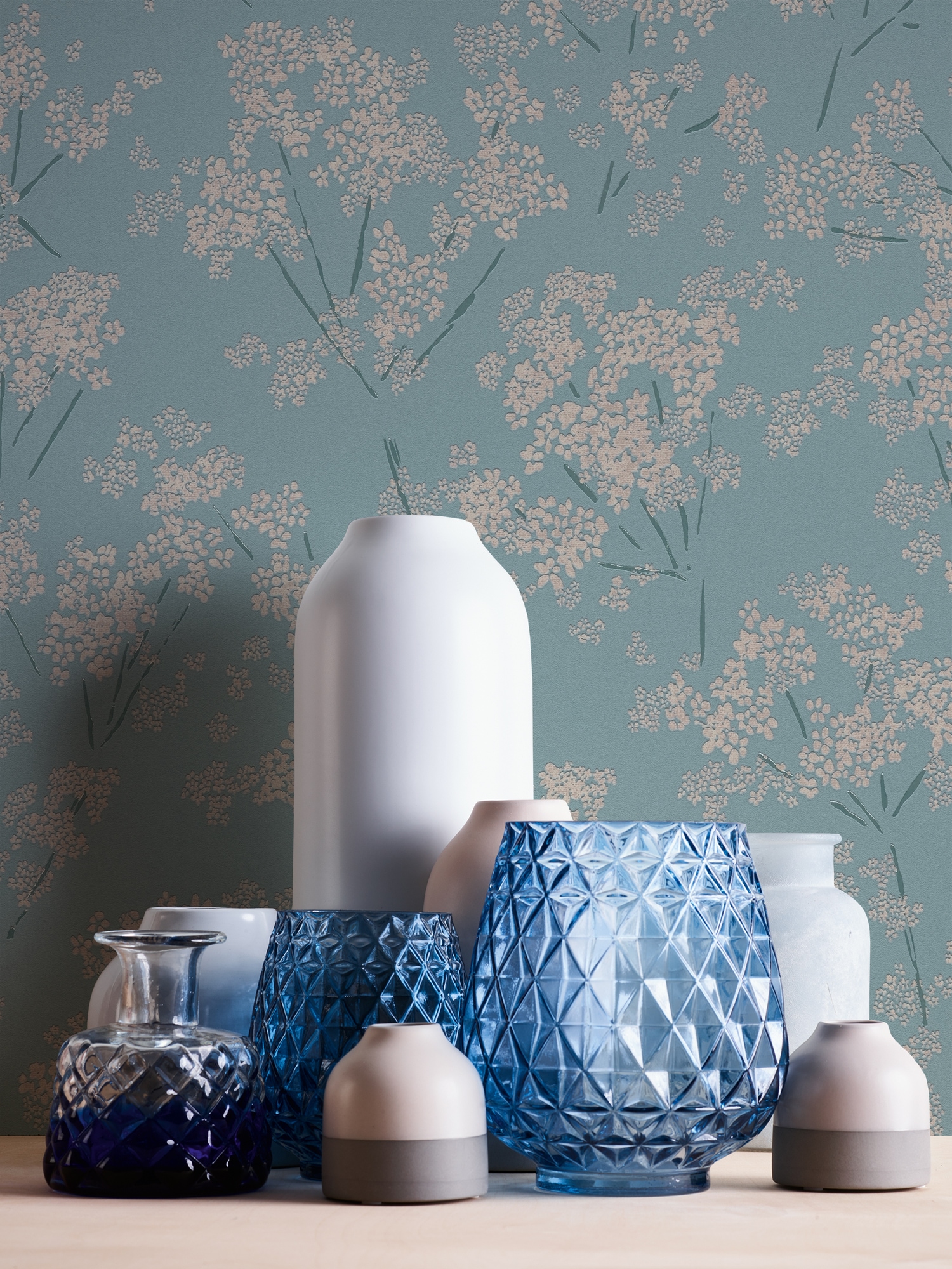 A.S. Création Vliestapete »Casual Living Blümchen-Tapete Mustertapete Floral Blumen« matt strukturiert Vliestapete Blumentapete für Schlafzimmer Küche Wohnzimmer Blümchen