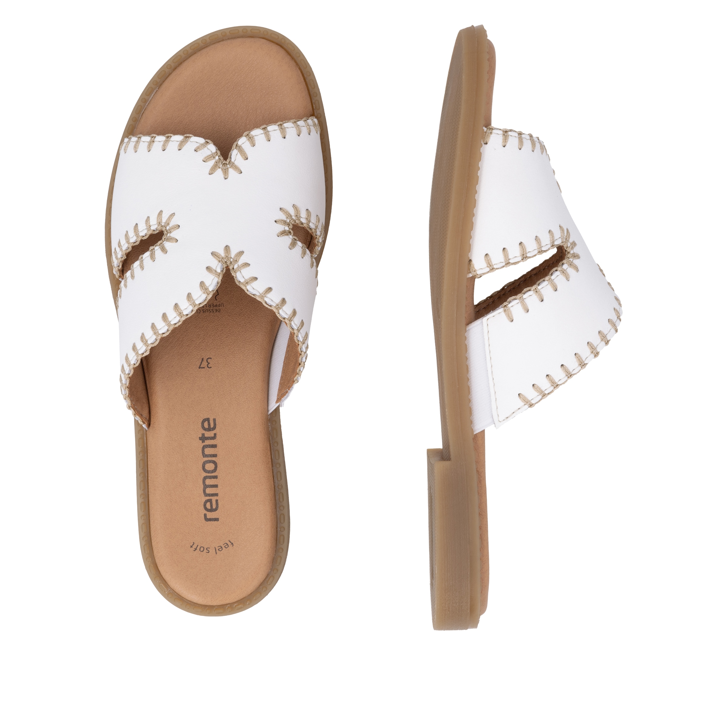 Remonte Pantolette  Sommerschuh, Flat, Strandschuh mit Feel Soft-Ausstattung
