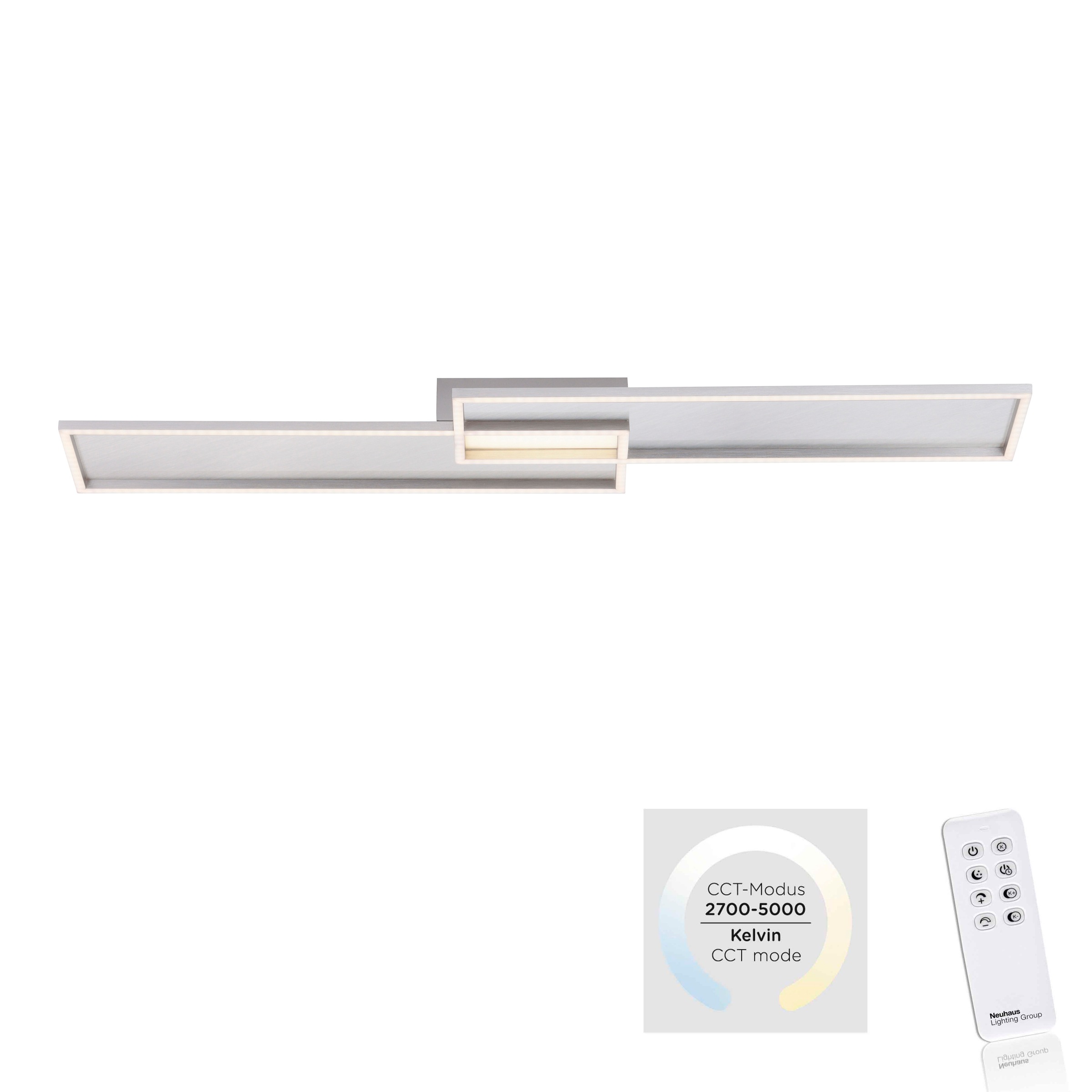 Paul Neuhaus Deckenleuchte »AMARA«, 1 flammig, Leuchtmittel LED-Board | LED fest integriert, Fernbedienung, Infrarot inkl.