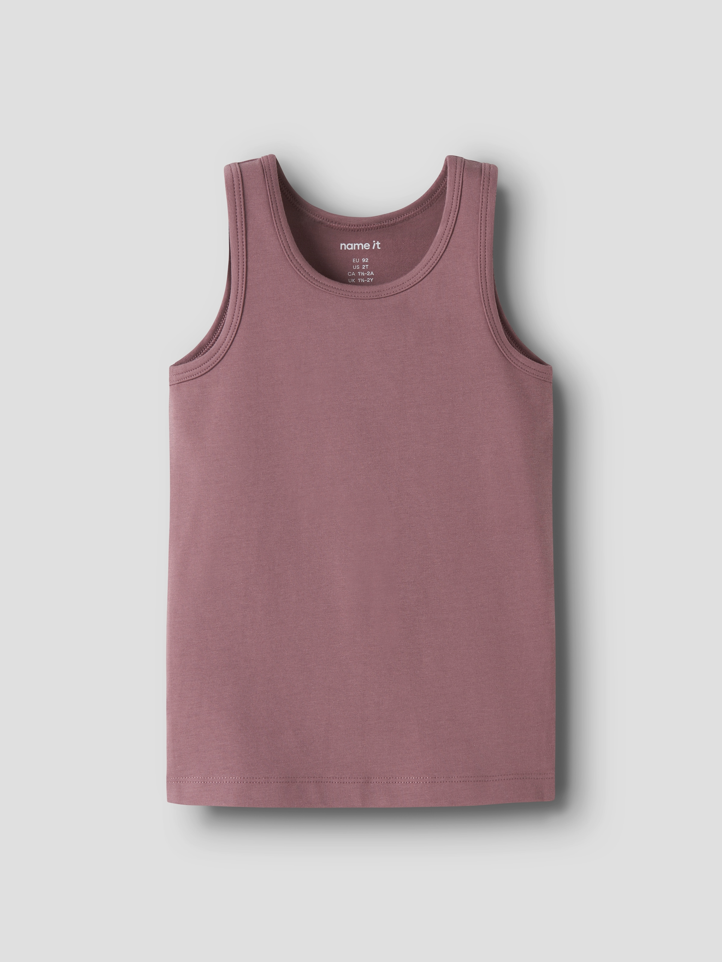 Name It Unterhemd »NMFTANK TOP 2P VIOLETFLOWER NOOS« Packung, 2 Stk. Baumwollmischung, uni und bedruckt im Set
