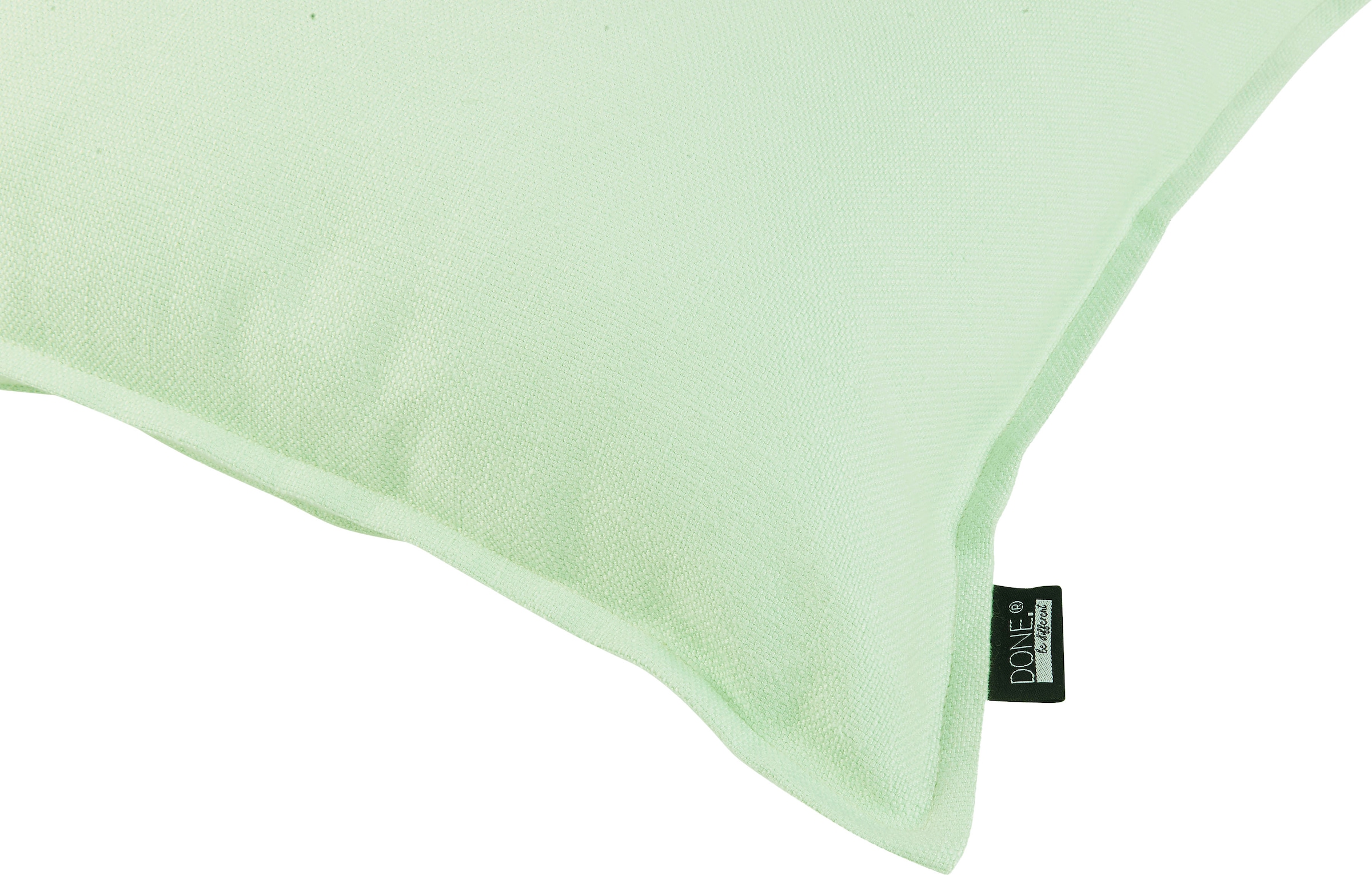 done.® Dekokissen »Lenny« Kissenhülle ohne Füllung  im Hyggestil mit abgestepptem Saum