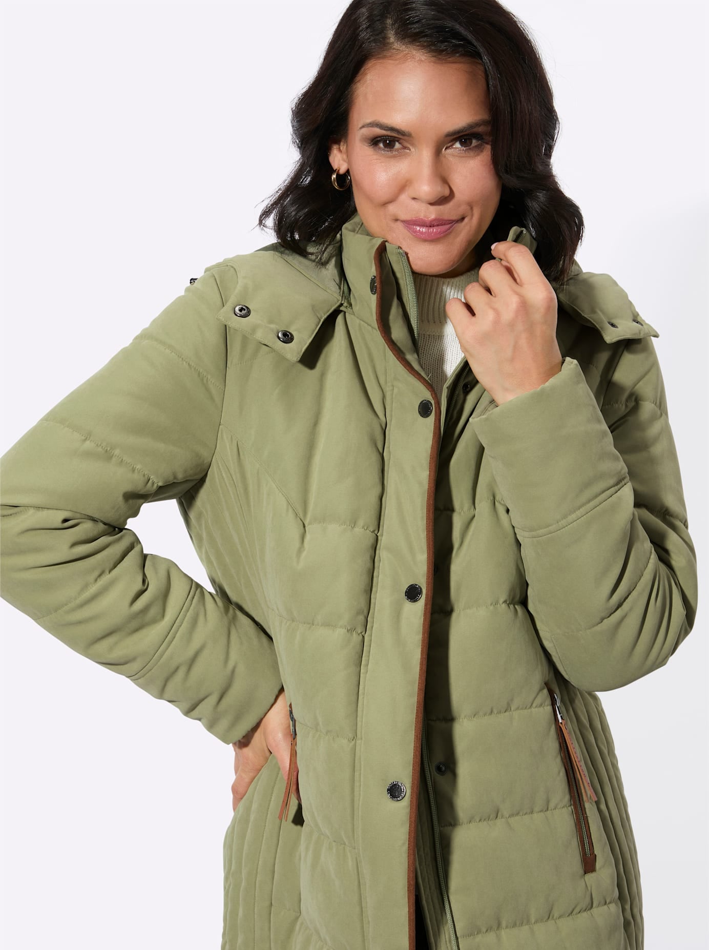 Casual Looks Steppjacke mit Kapuze