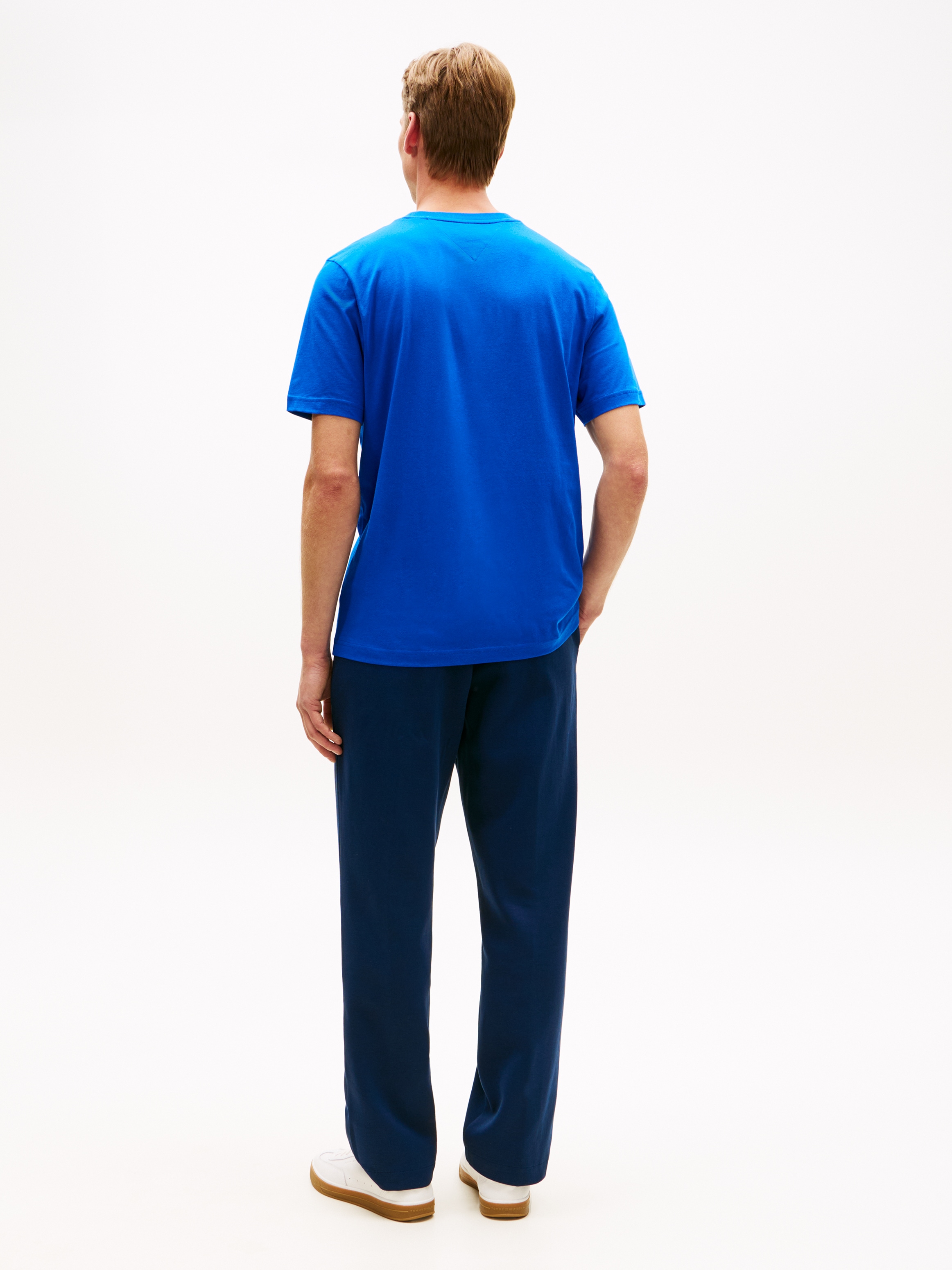 Tommy Hilfiger T-Shirt »BRAND LOVE TEXT BOX« regular fit, gerippter Rundhals