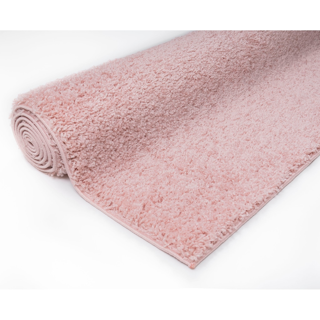 Bruno Banani Hochflor-Teppich »Shaggy Soft«, rechteckig, 30 mm Höhe, gewebt, Uni-Farben, besonders weich und kuschelig