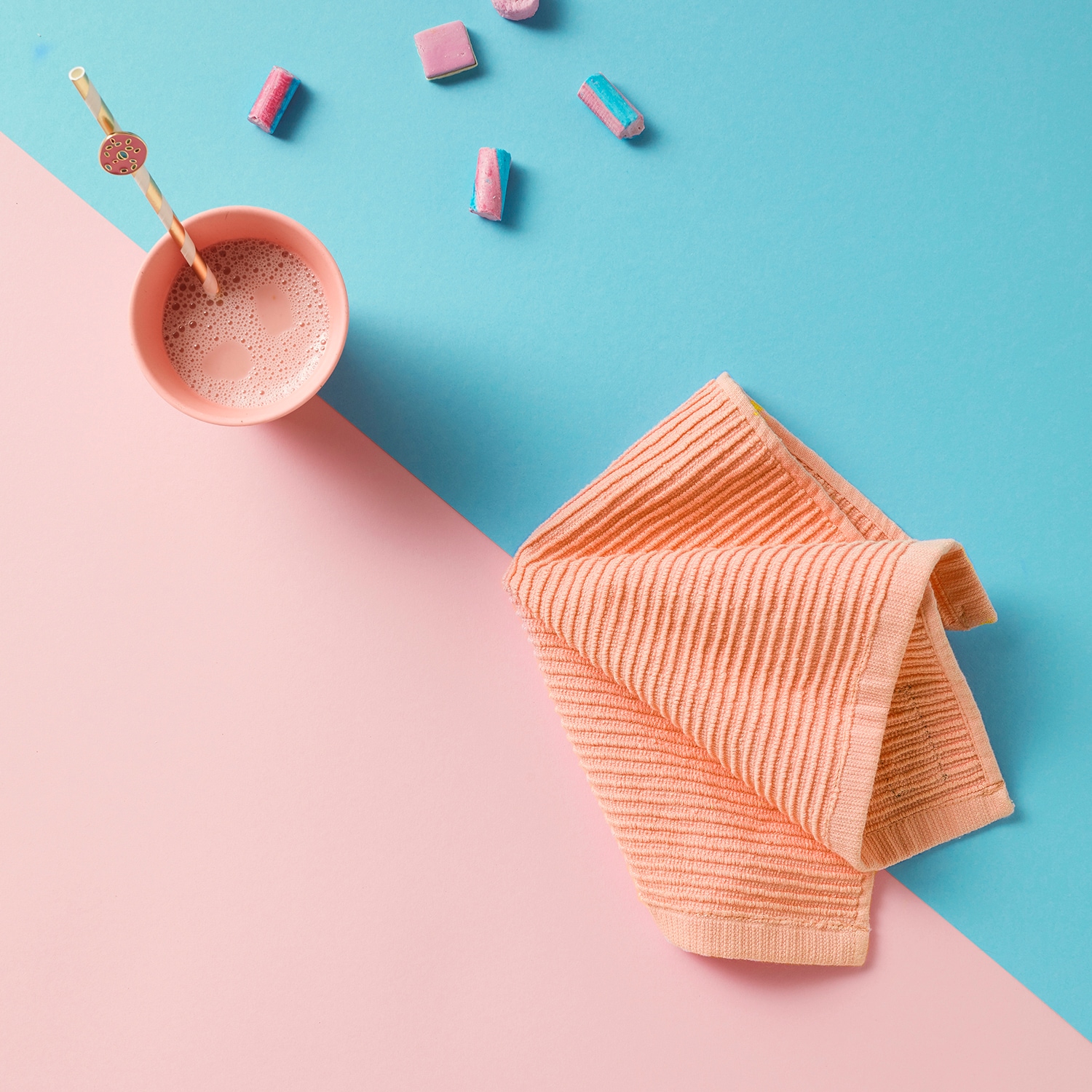 DDDDD Spültuch »DDDDD Basic Geschirrtuch Pastell (4er-Pack)« schnell trocknend, 100% Baumwolle,