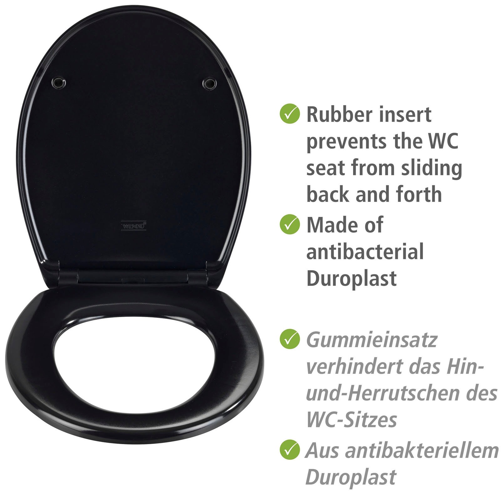 WENKO WC-Sitz »Vorno Neo«, mit Absenkautomatik und Schnellbefestigung