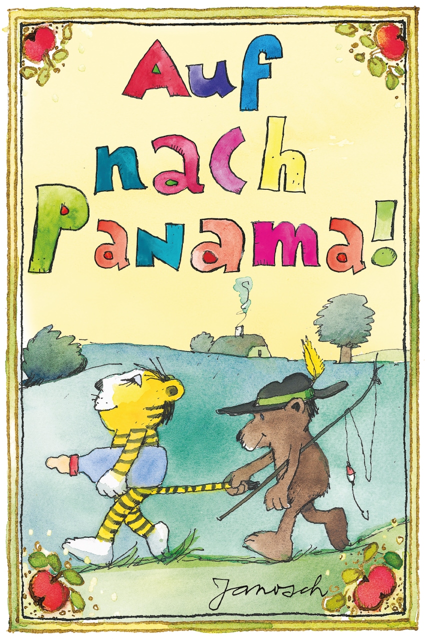 LuckyLinde Wanddekoobjekt »Auf nach Panama!«, (1 St.), Exklusive JANOSCH Kindermotive, Stahlschild