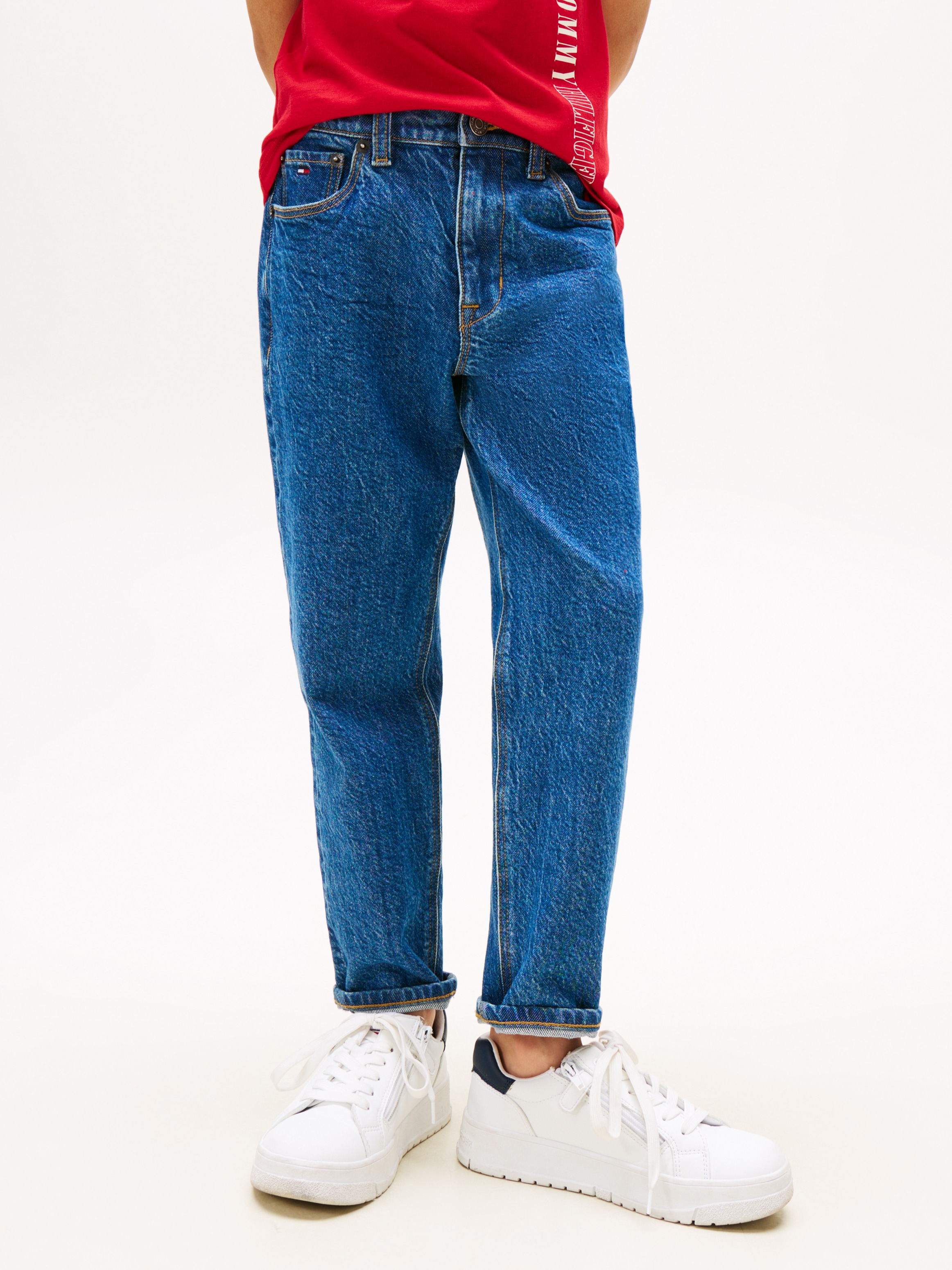 Tommy Hilfiger Stretch-Jeans »ARCHIVE DARK BLUE DENIM« für Kinder bis 16 Jahre in blau, Größe 86