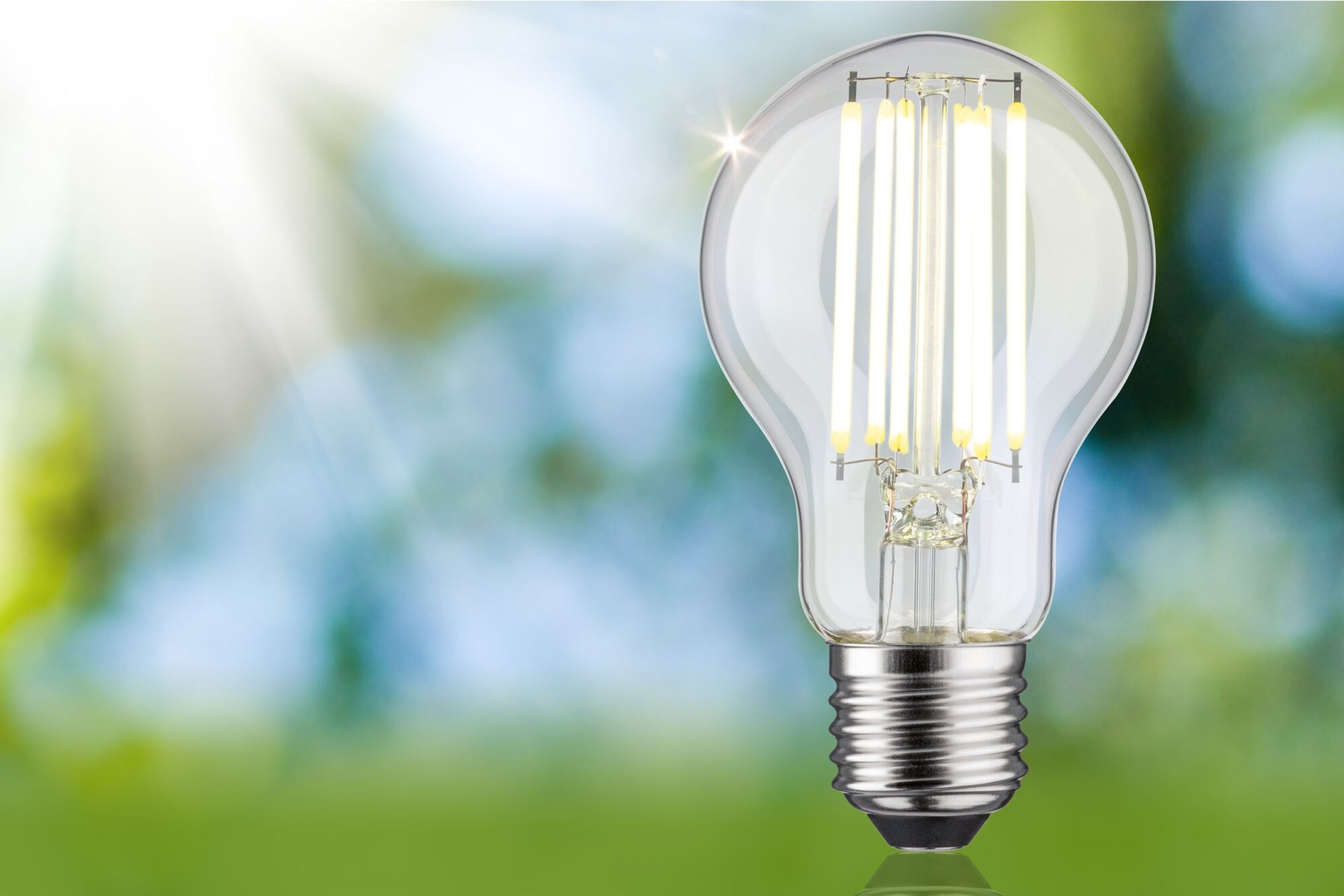 Paulmann LED-Leuchtmittel »Efficient-Line Filament 230V LED Birne E27 1 St. 1055lm 5W 4000K Klar« E27 1 Stk. Neutralweiß
