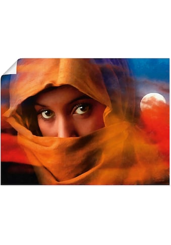 Wandbild »Muslimische Mädchen Augen«, Bilder von Frauen, (1 St.)