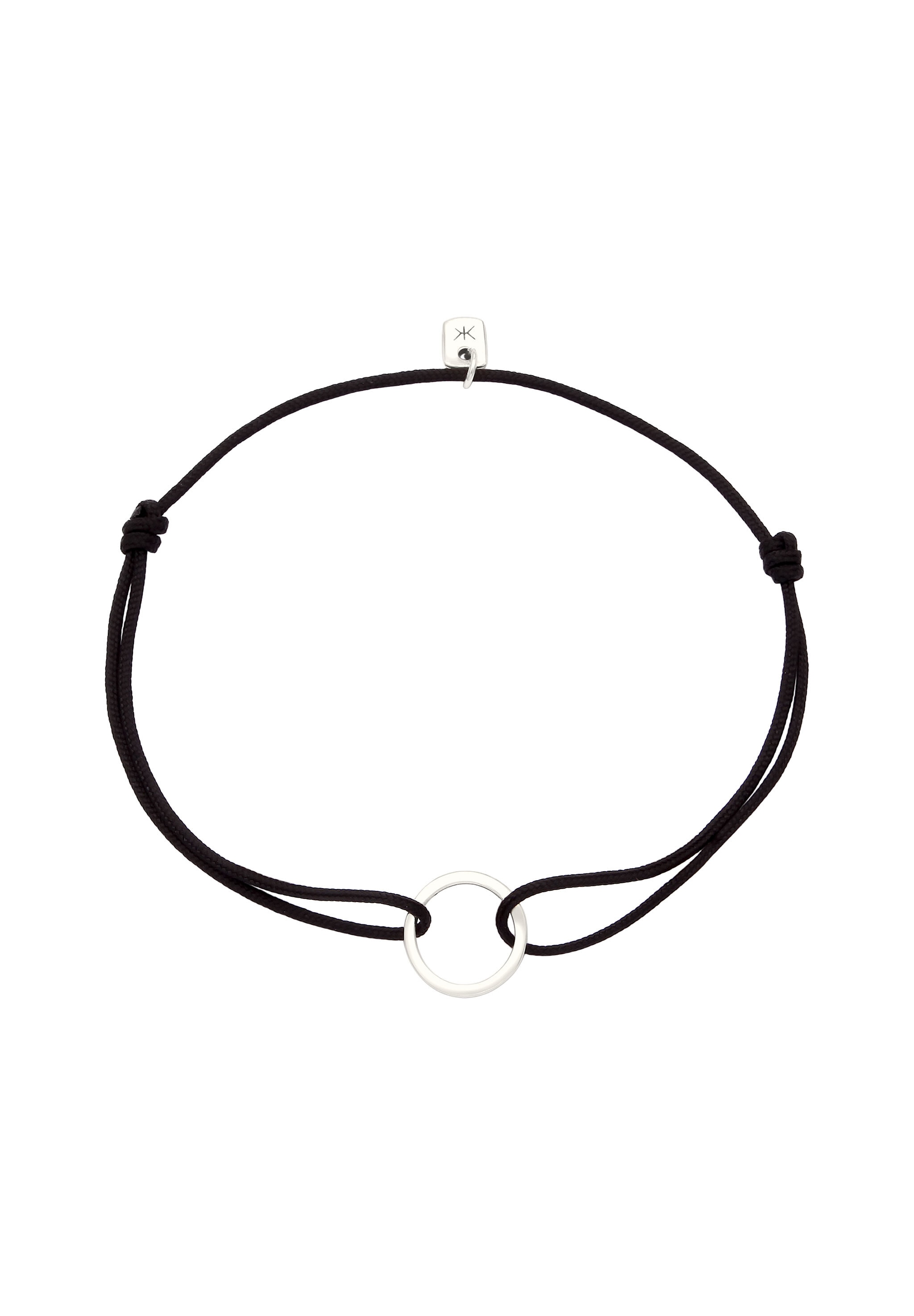 Kuzzoi Armkette »Armband Nylonband Kreis 925 Sterling Silber«