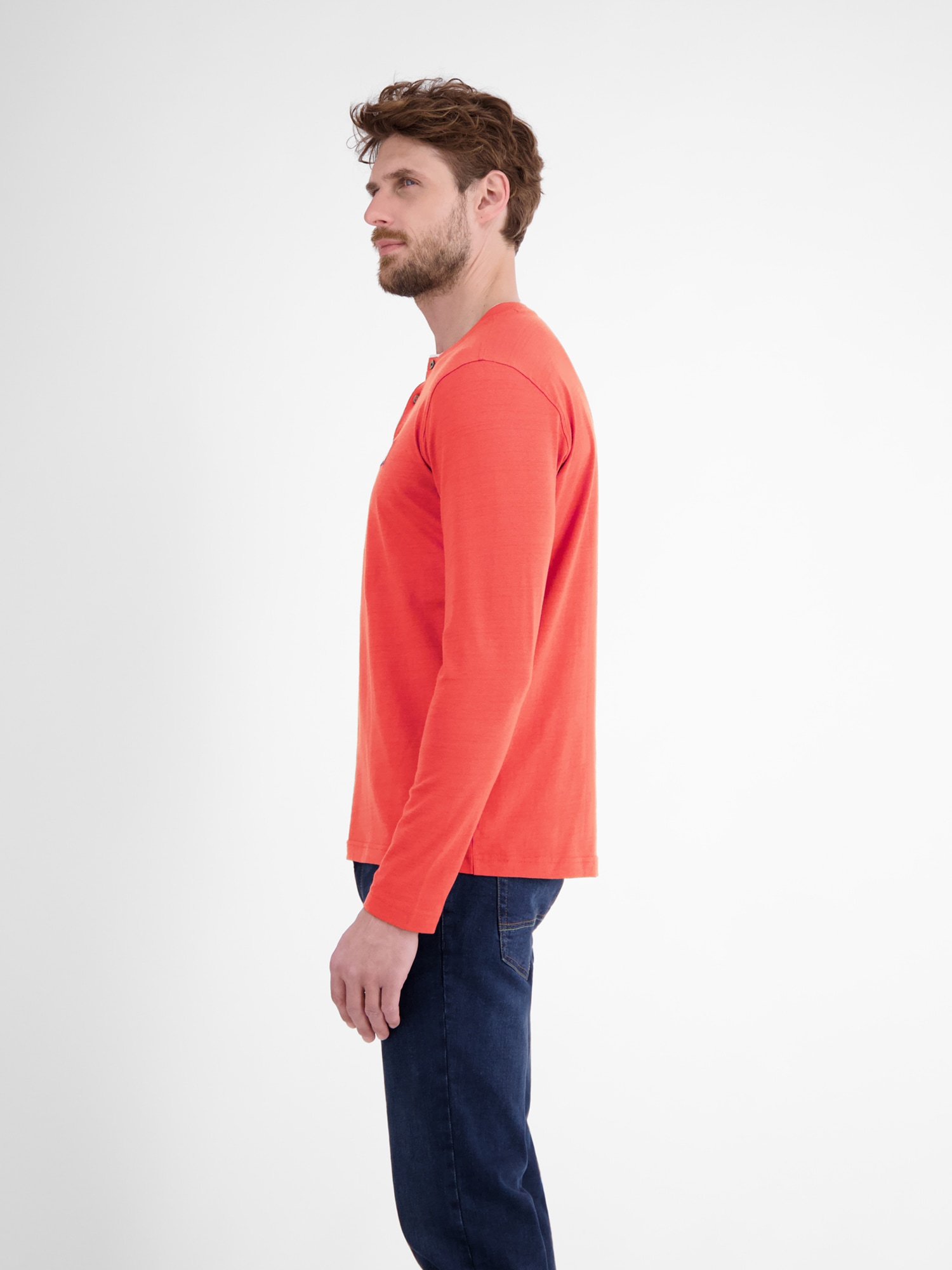LERROS Sweatshirt »LERROS Serafino-Langarmshirt für Herren«