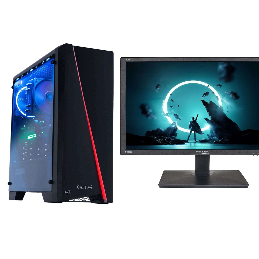 CAPTIVA Business-PC-Komplettsystem »Captiva Advanced Gaming R62-477 TFT Bundle«