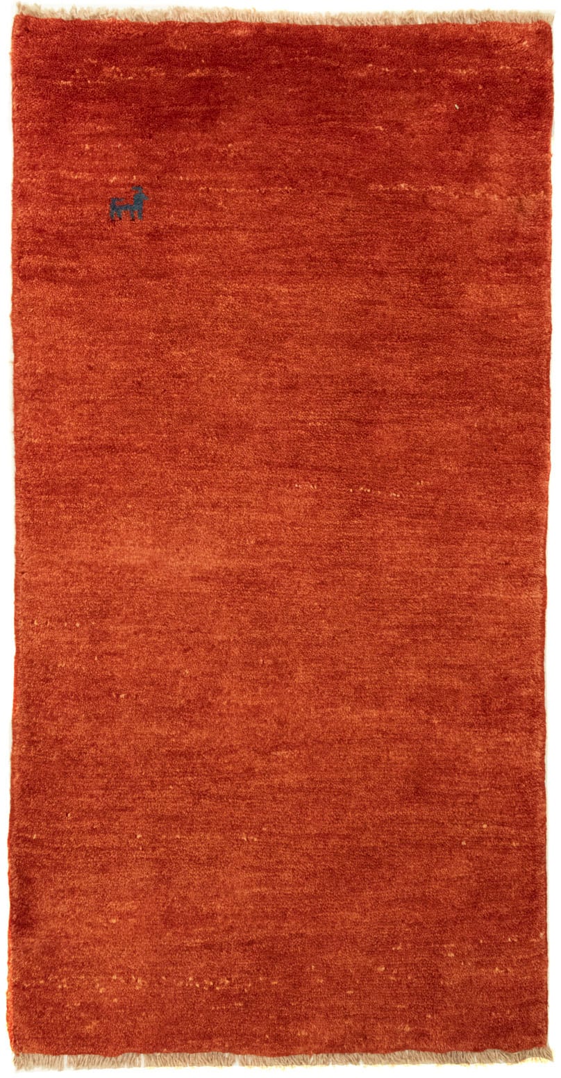 morgenland Wollteppich »Gabbeh Teppich handgeknüpft rot«, rechteckig,  handgeknüpft bei OTTO online