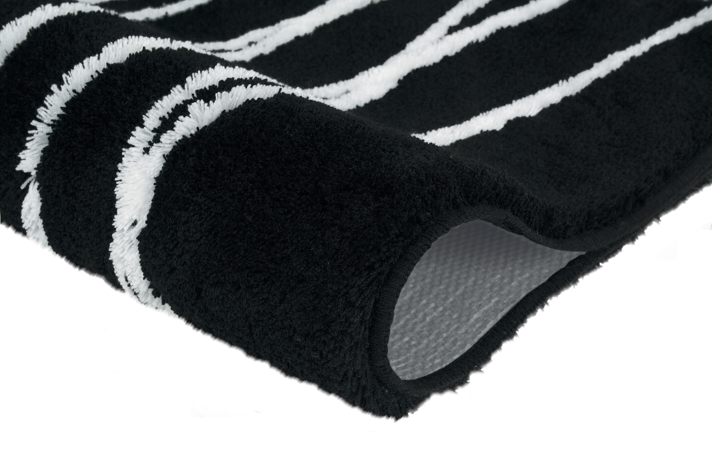 Kleine Wolke Badematte »Tira«, rutschhemmend beschichtet, fußbodenheizungsgeeignet, Badteppich, modernes Streifen Design, waschbar
