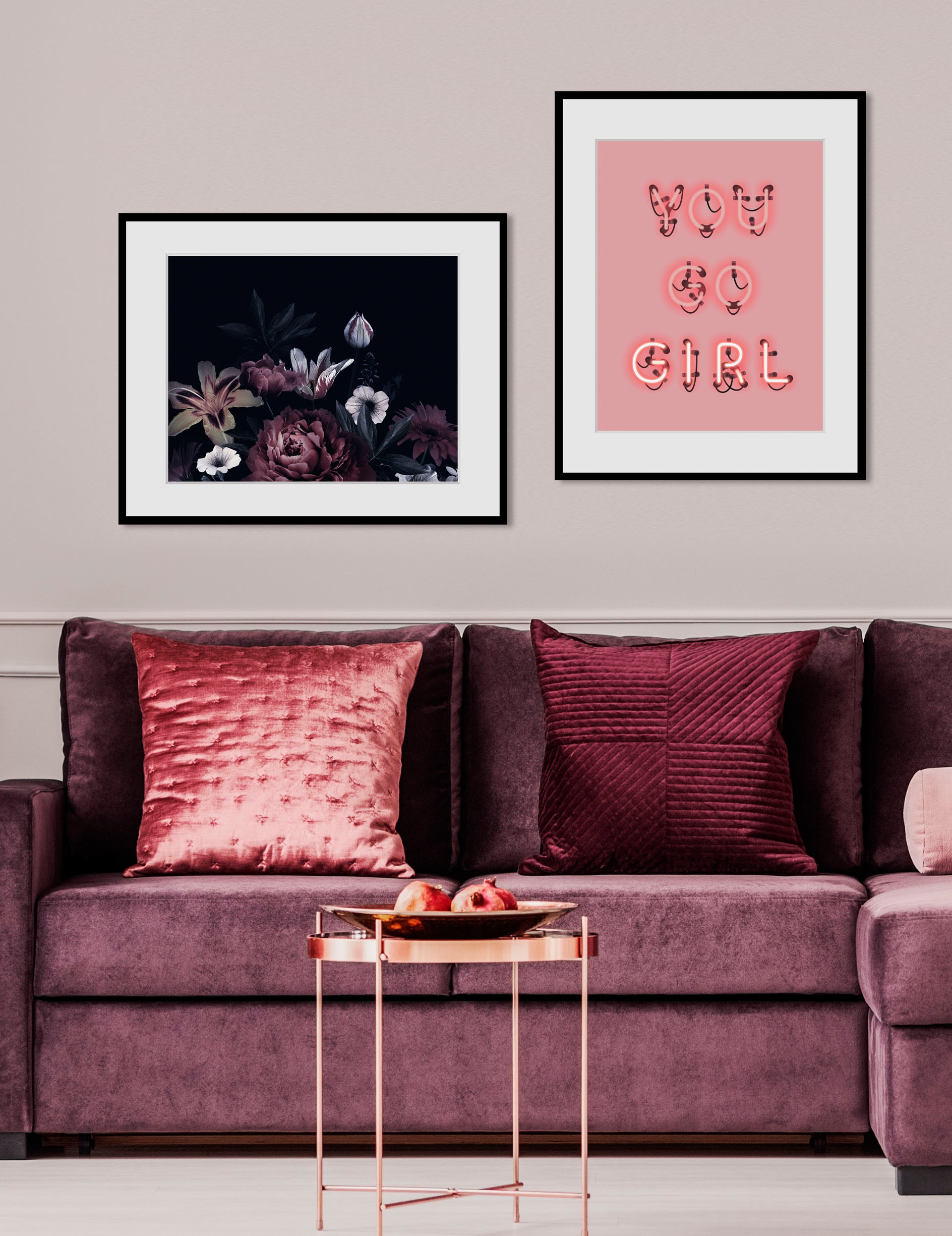 queence Bild »Valeria« Blumen | Foto | Pflanzen | Pflanzenbilder 1 Stk. tlg. HD Premium Poster-Druck inkl. Holzrahmen