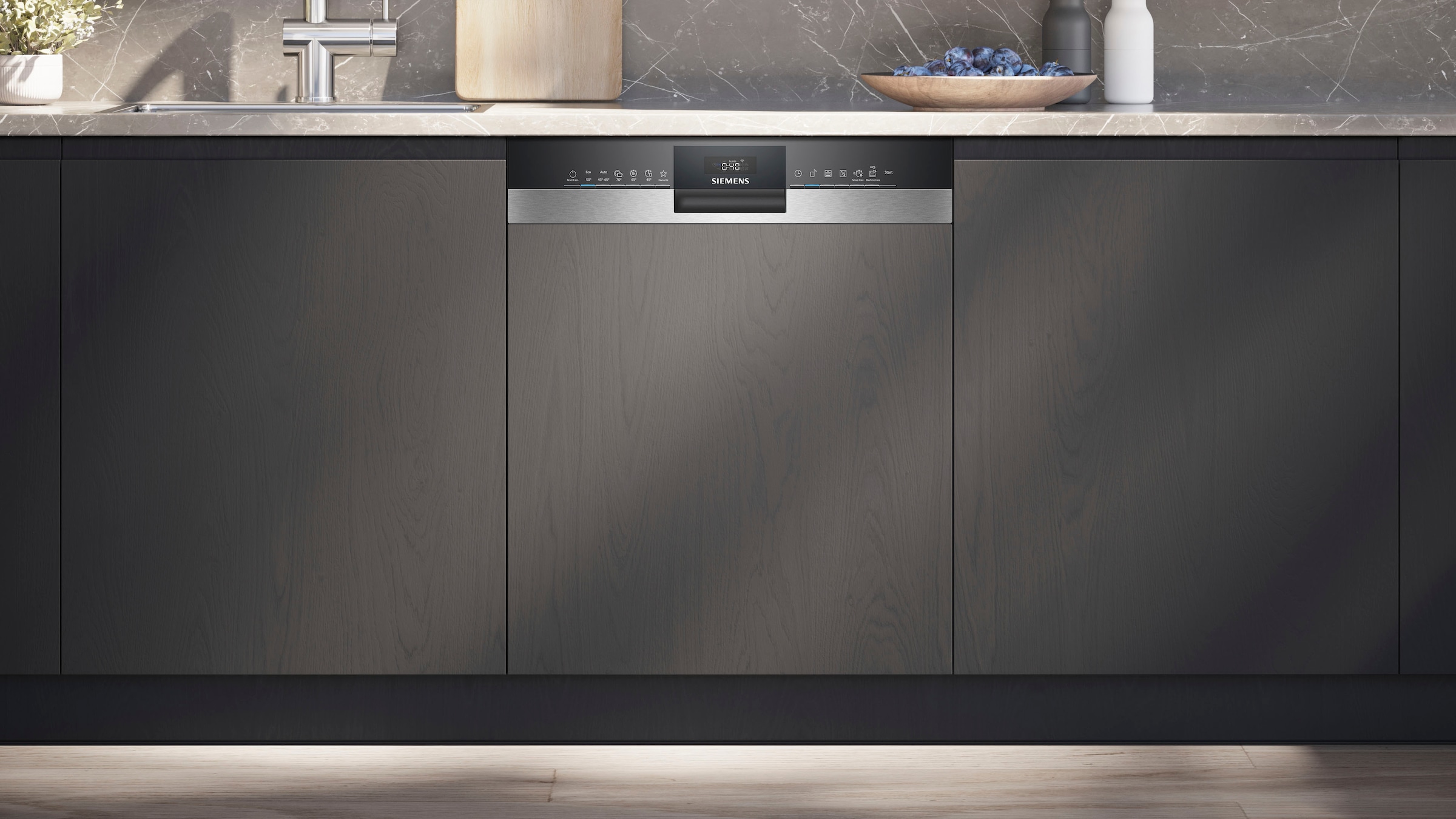 SIEMENS teilintegrierbarer Geschirrspüler iQ300 »SN53ES02AE«, 13 Maßgedecke