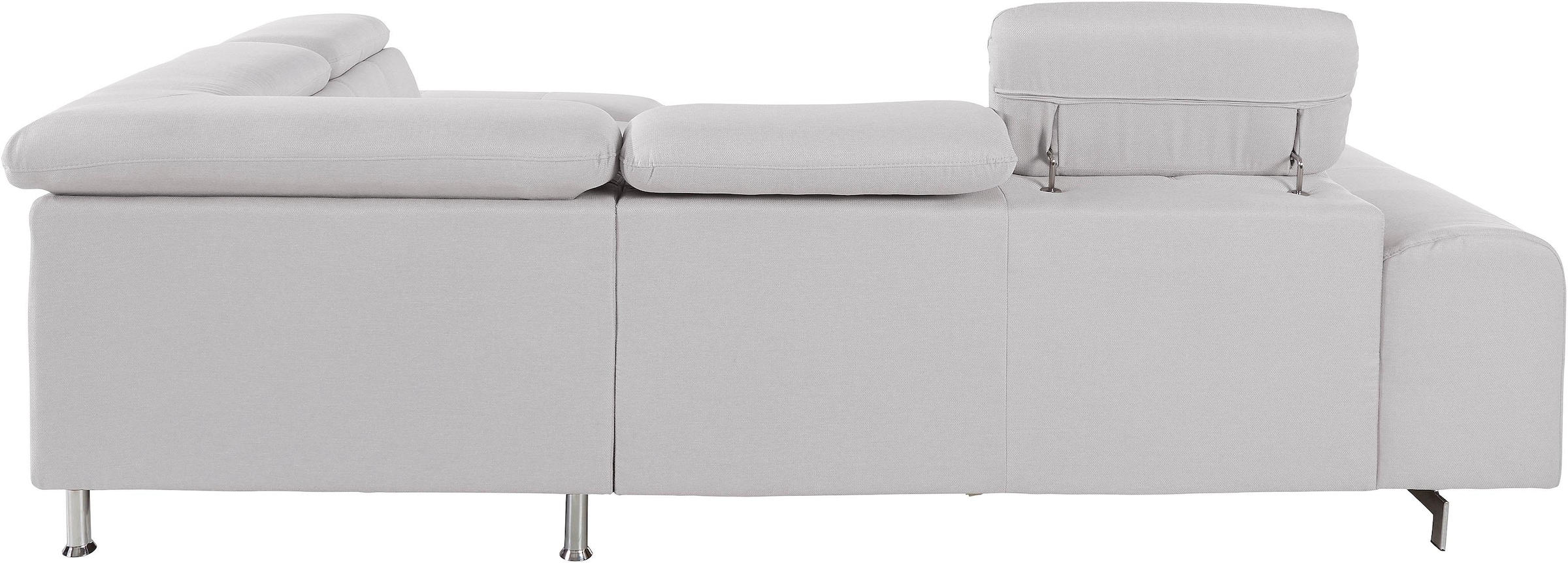 COTTA Ecksofa »Chef L-Form«, mit Kopfteilverstellung, wahlweise mit Bettfunktion