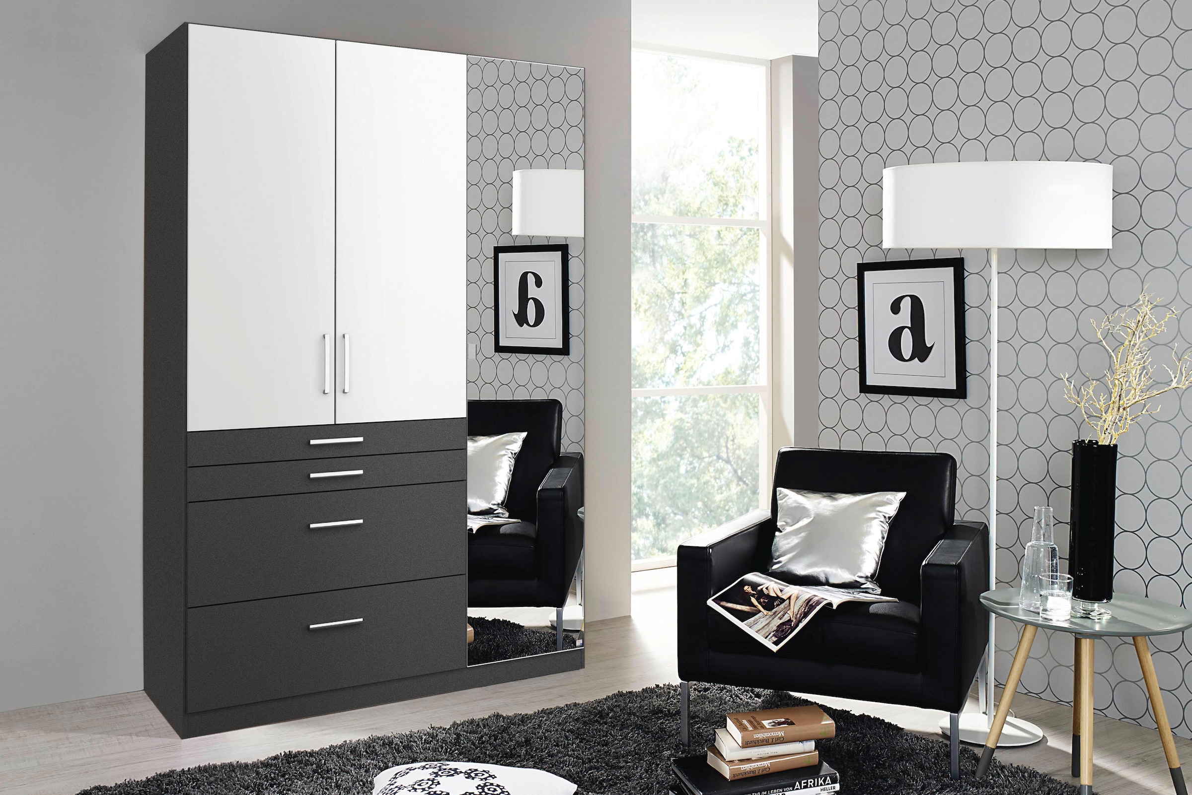 rauch Kleiderschrank »Harburg Bestseller im Schlafzimmer« Schlafzimmerschrank Schrank Garderobe mit Spiegel