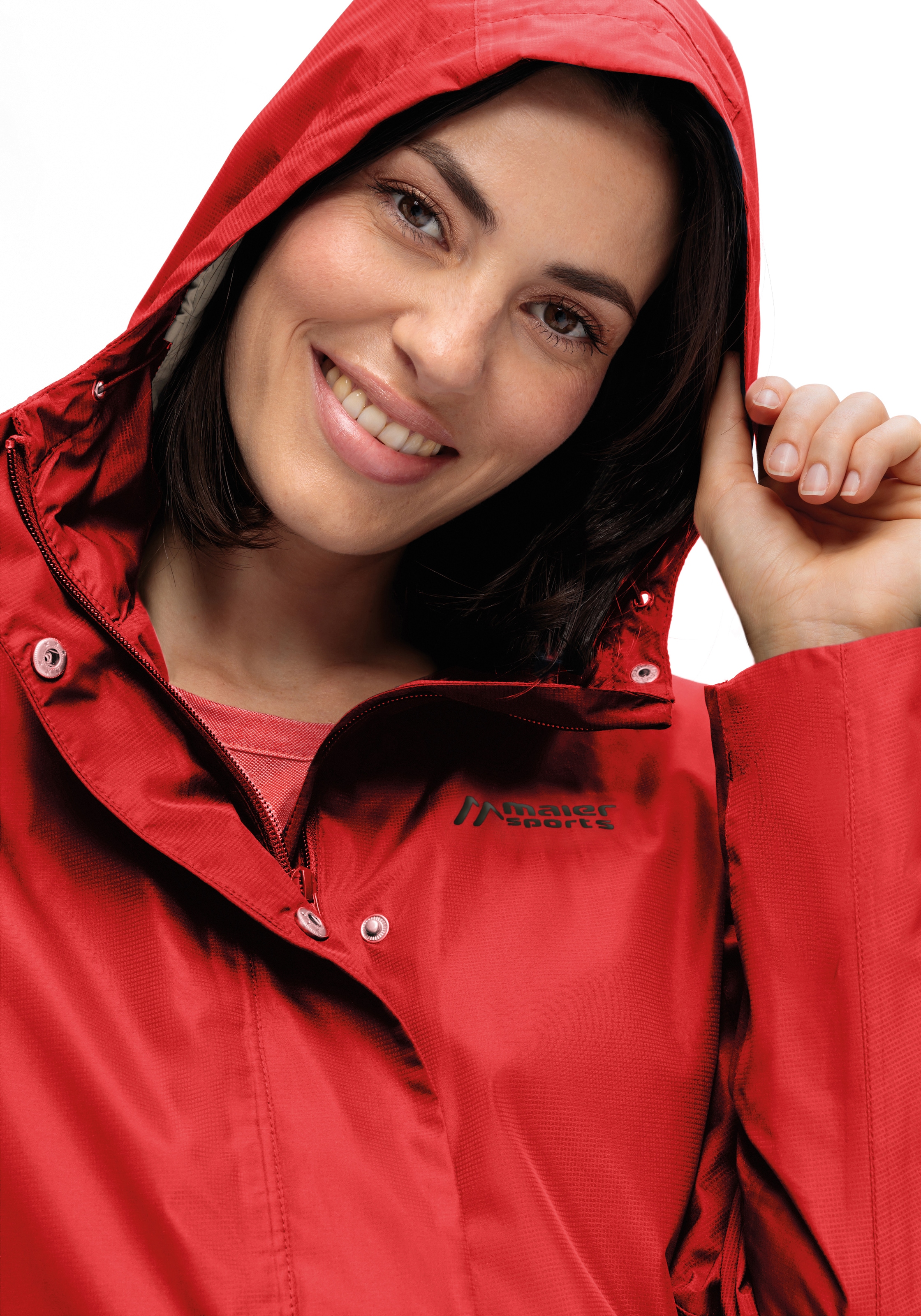 Maier Sports Outdoorjacke »Brocken Long W«, Damen Jacke wasserdicht, Funktionsjacke 2 Taschen außen + Innentasche