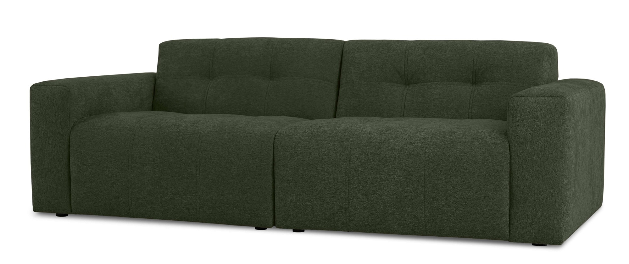 INOSIGN 3-Sitzer »Tapley« Breite 220 cm,Boucle, Struktur fein, mit Knopfsteppung, bodentief