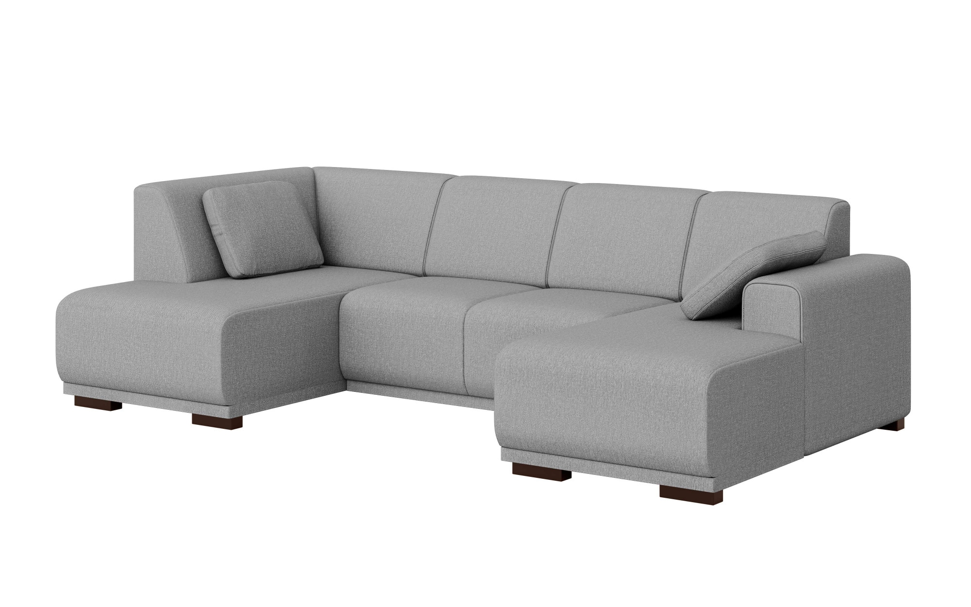 Home affaire Wohnlandschaft »BORNHOLM U-Form mit Recamiere rechts/links, B/T/H: 300/162/85 cm« U-Form mit Wellenunterfederung, Recamiere rechts oder links bestellbar