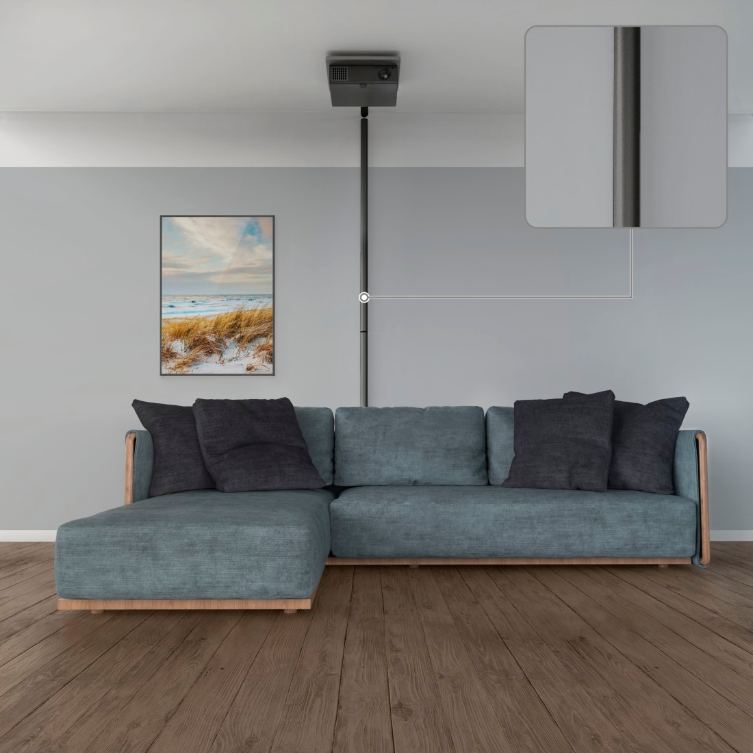 Hama Kabelkanal »Kabelkanal, selbstklebend, halbrund, 100 x 7 x 2,1 cm, PVC,« langwierig, robust, universell, plastikfrei