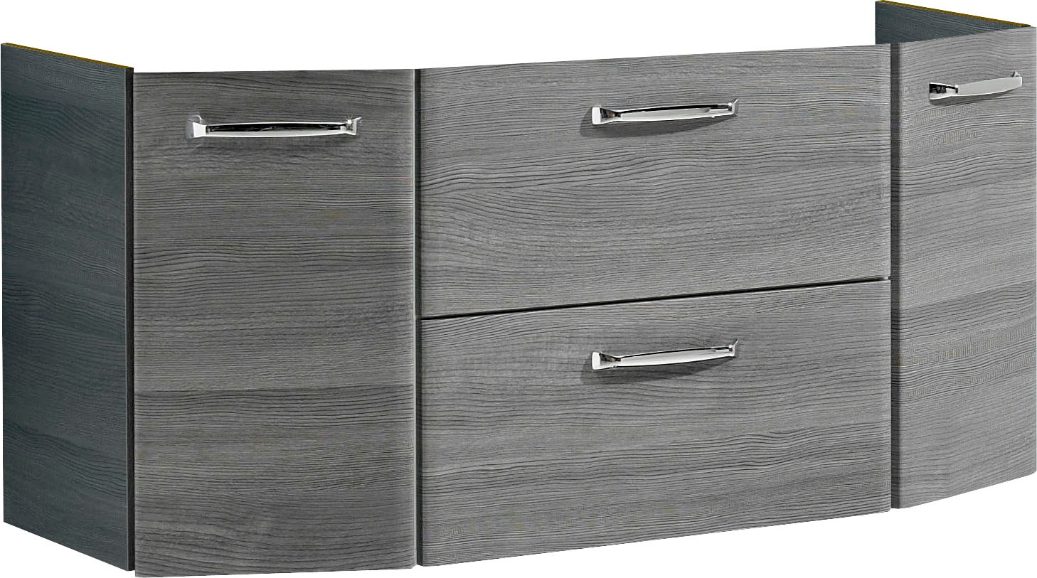 Saphir Badmöbel-Set »Quickset 4-teilig, Glaswaschtisch und LED-Spiegelschrank« 5 Stk. tlg.