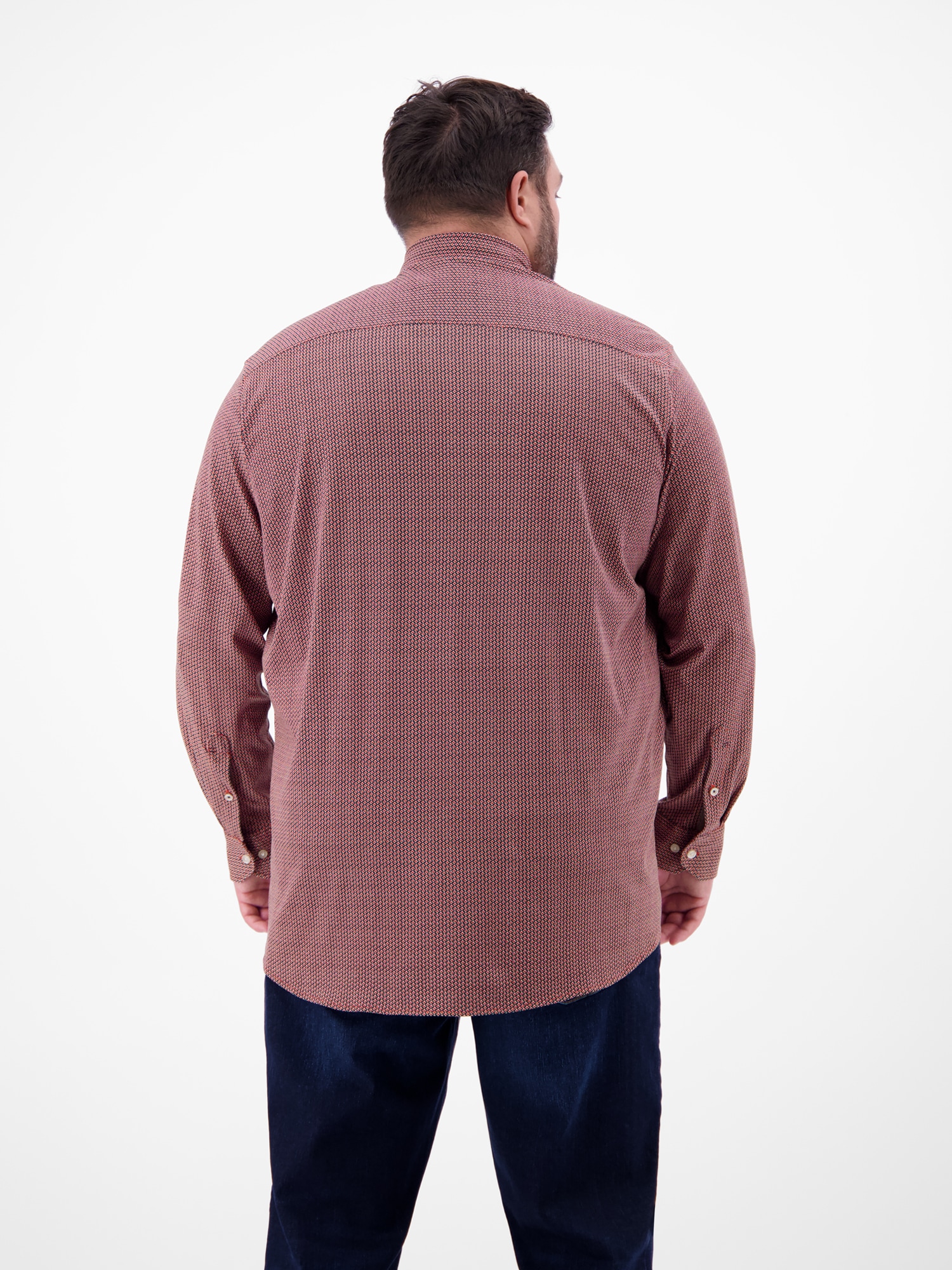 LERROS Karohemd »LERROS Übergrössen-Hemd mit Minimal-Karomuster«