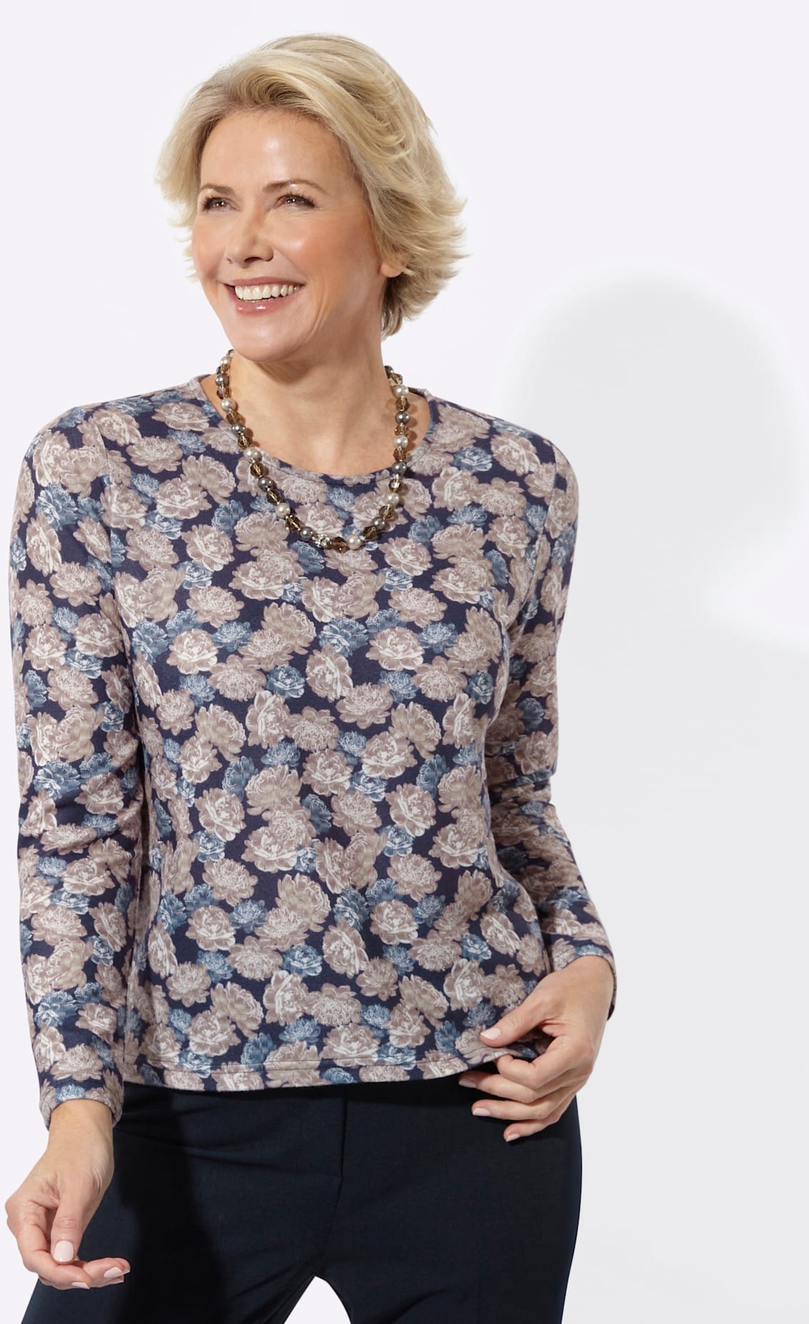 Classic Langarmshirt »Rundhals-Shirt« 1