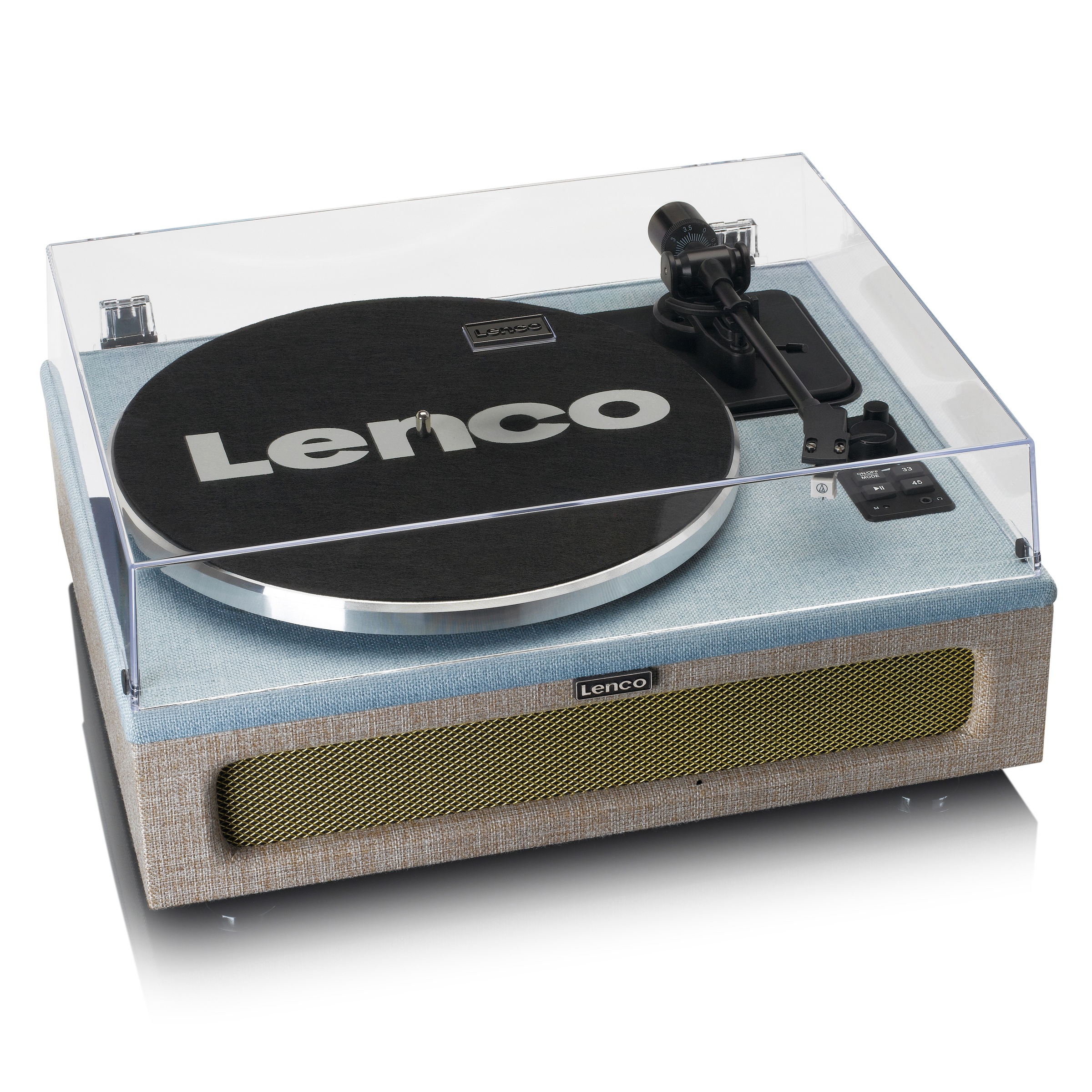 Lenco Plattenspieler »LS-440 blau/beige«, Lautsprecher integriert, Bluetooth