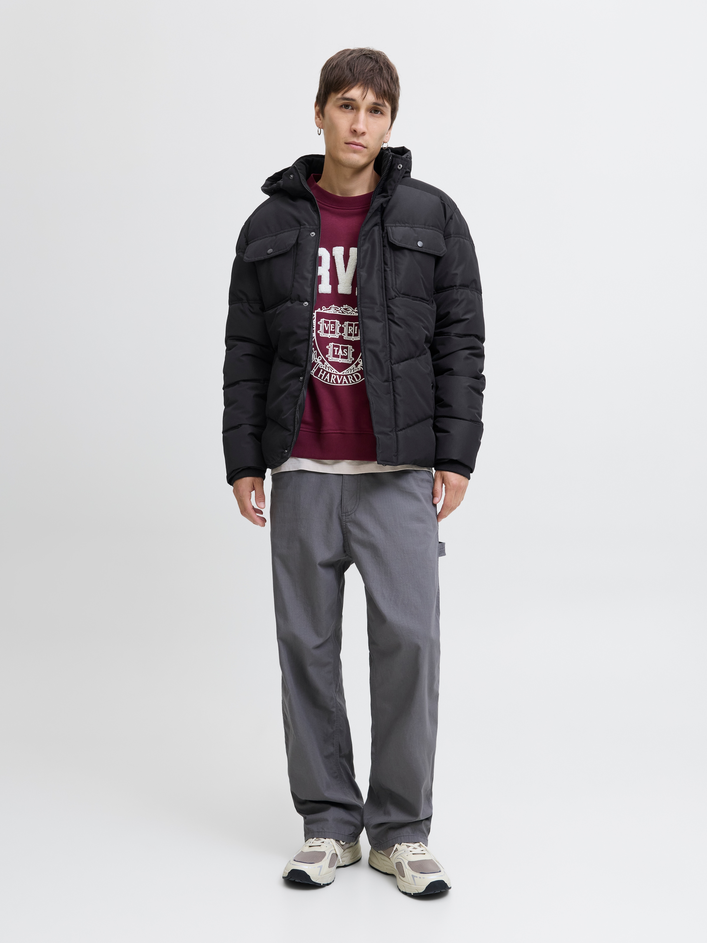 Jack & Jones Steppjacke »JJMORGAN PUFFER JACKET« mit Kapuze