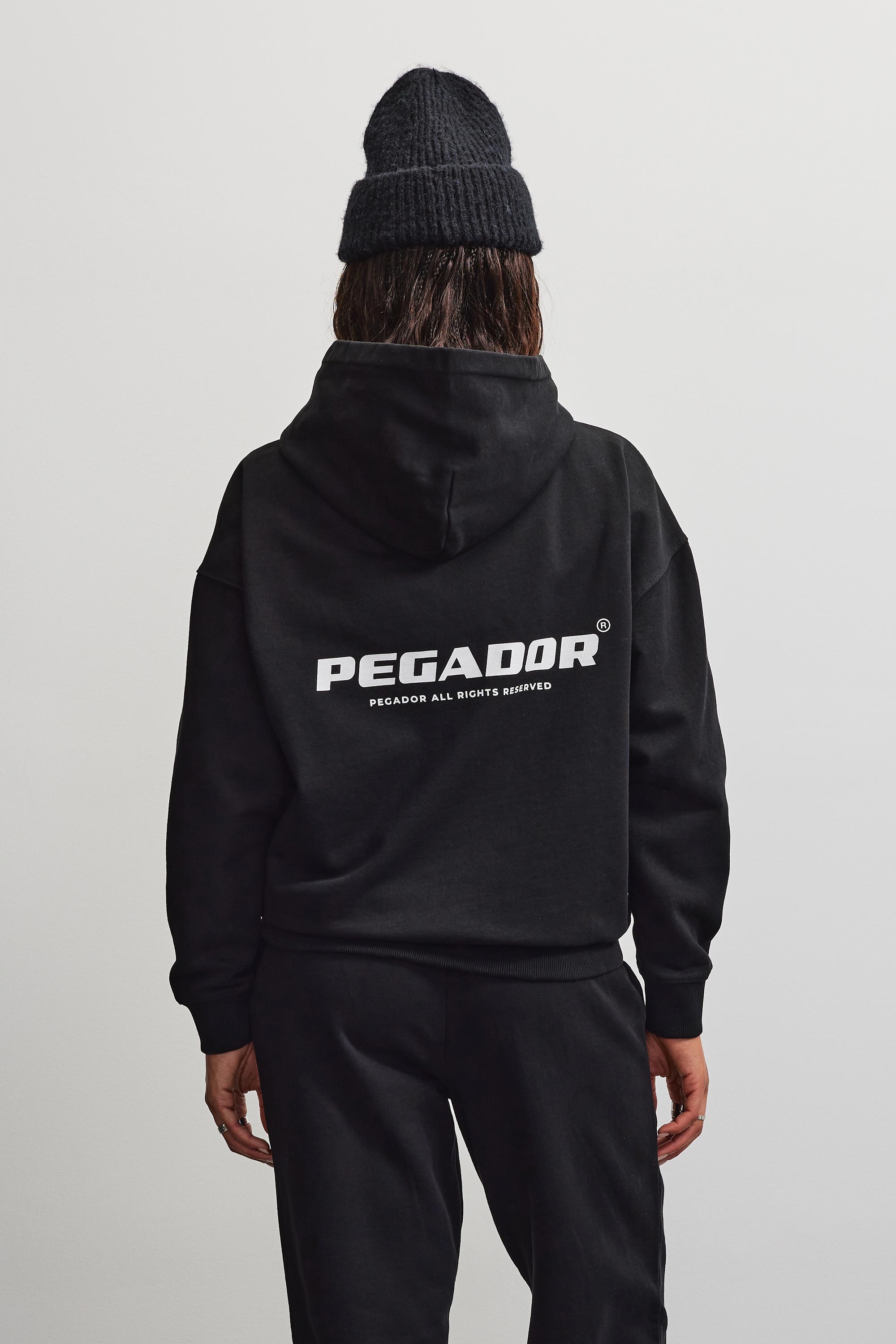 PEGADOR Kapuzensweatshirt »ATNA LOGO OVERSIZED HOODIE«, Baumwollmischung, oversize

