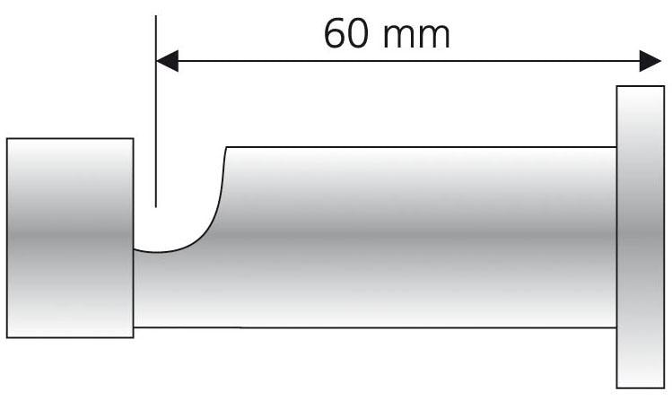 Liedeco Träger für Gardinenstangen Ø 20 mm