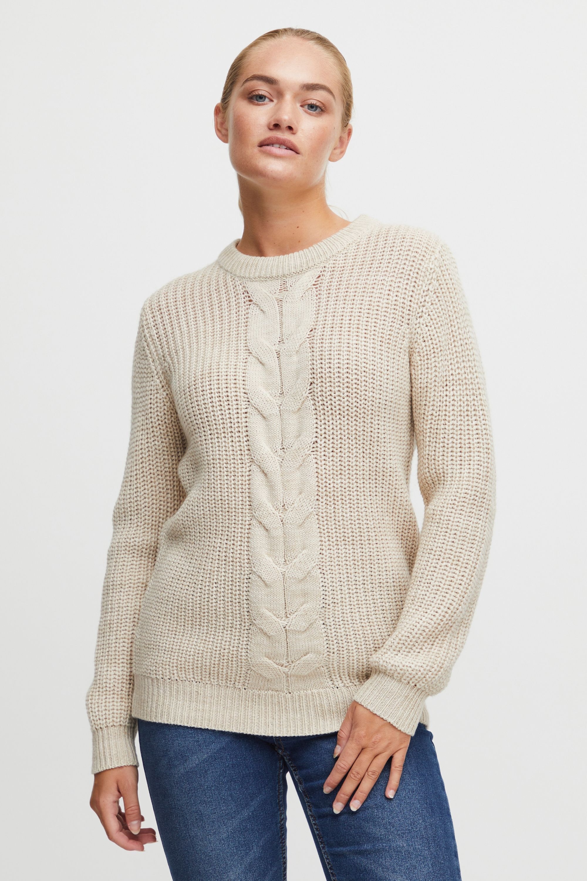 OXMO Strickfleece-Pullover »Strickpullover OXNatasja«