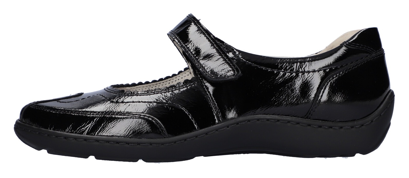 Waldläufer Klettschuh »HENNI«, in glänzender Lackoptik, H-Weite