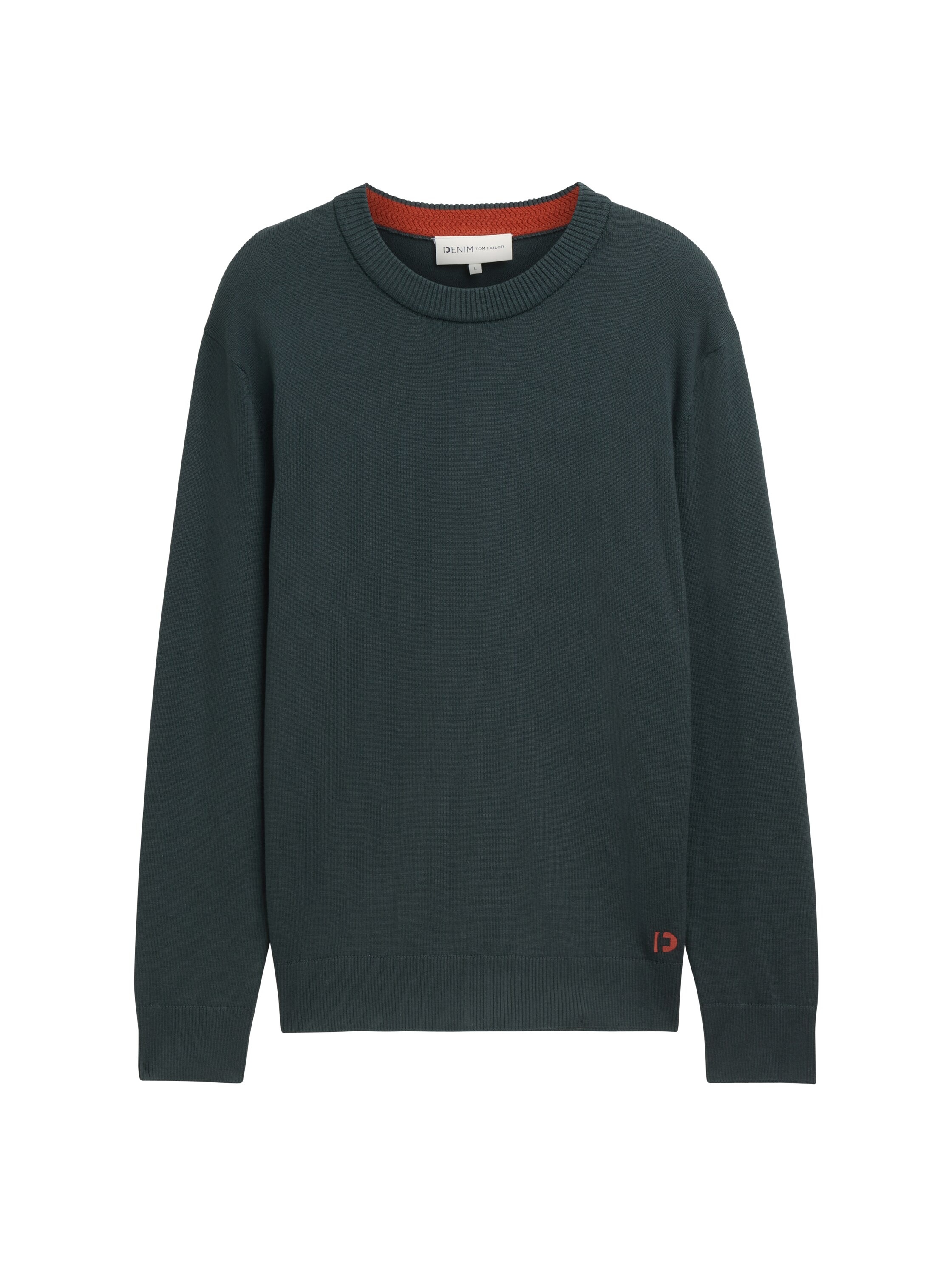 TOM TAILOR Denim Strickpullover, in melierter Optik