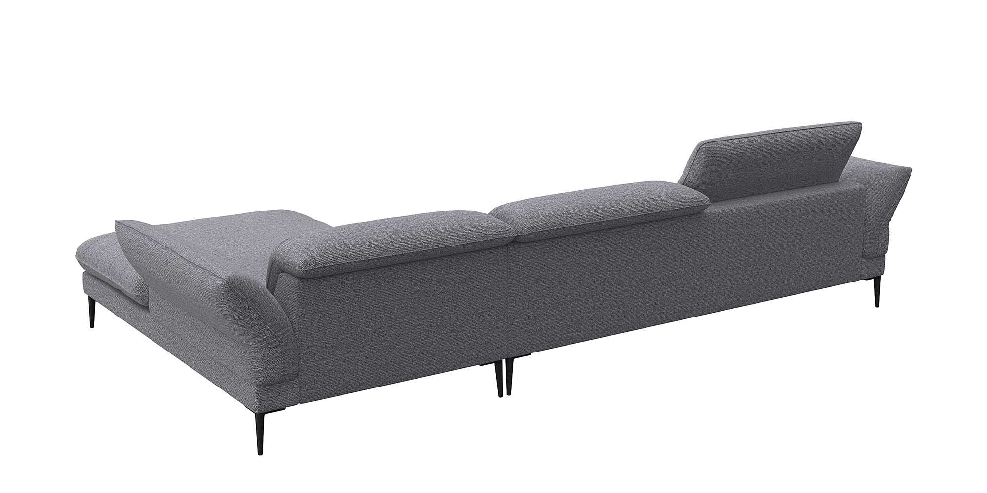 FLEXLUX Ecksofa »Salino, Funktionssofa mit Recamiere, Relaxsofa, Ecksofa«, Sofa mit Arm- und Kopfteil-Verstellungen, Kaltschaum & Stahl-Wellen