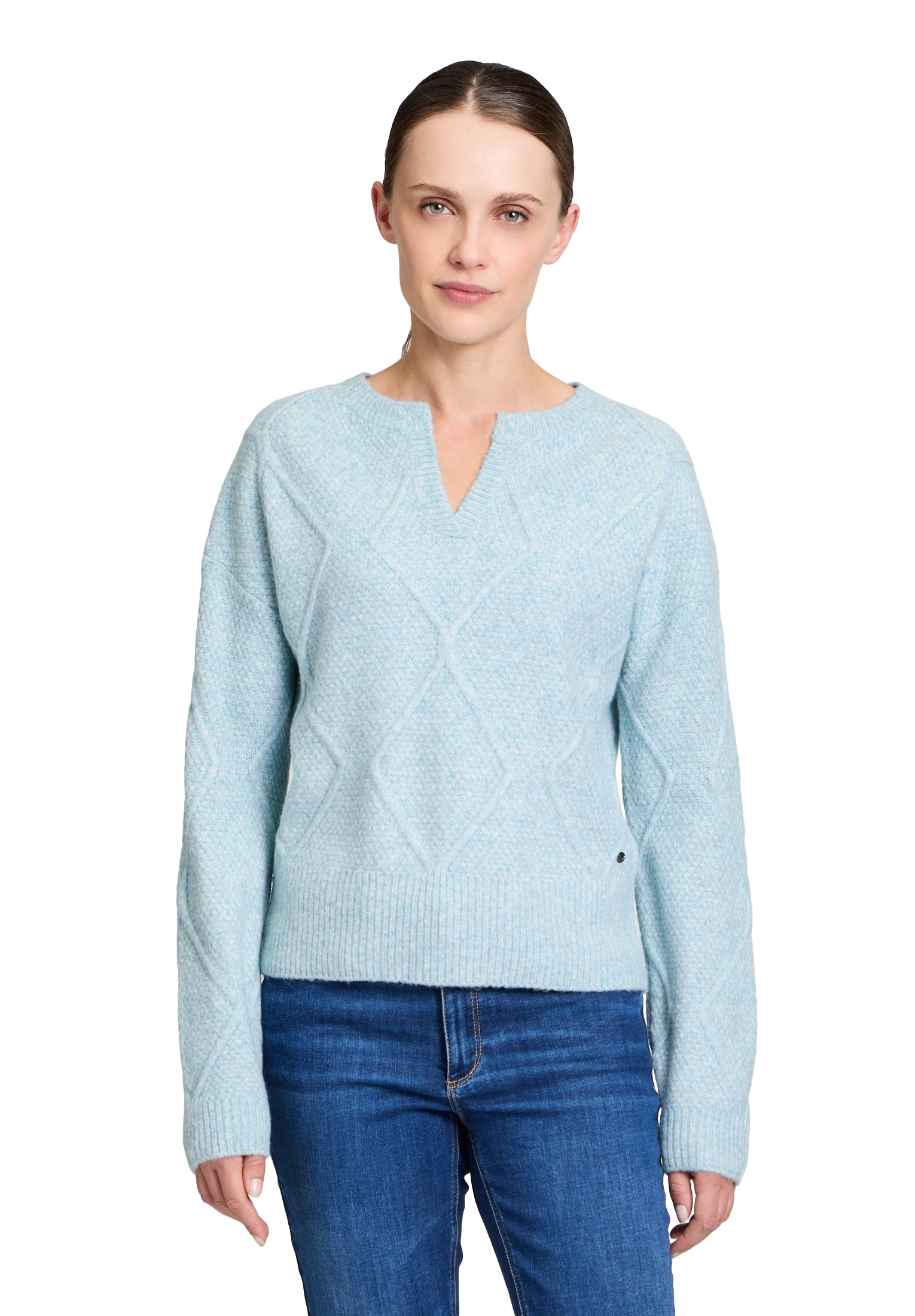 Betty&Co Strickpullover »Strickpullover mit überschnittenen Ärmeln«