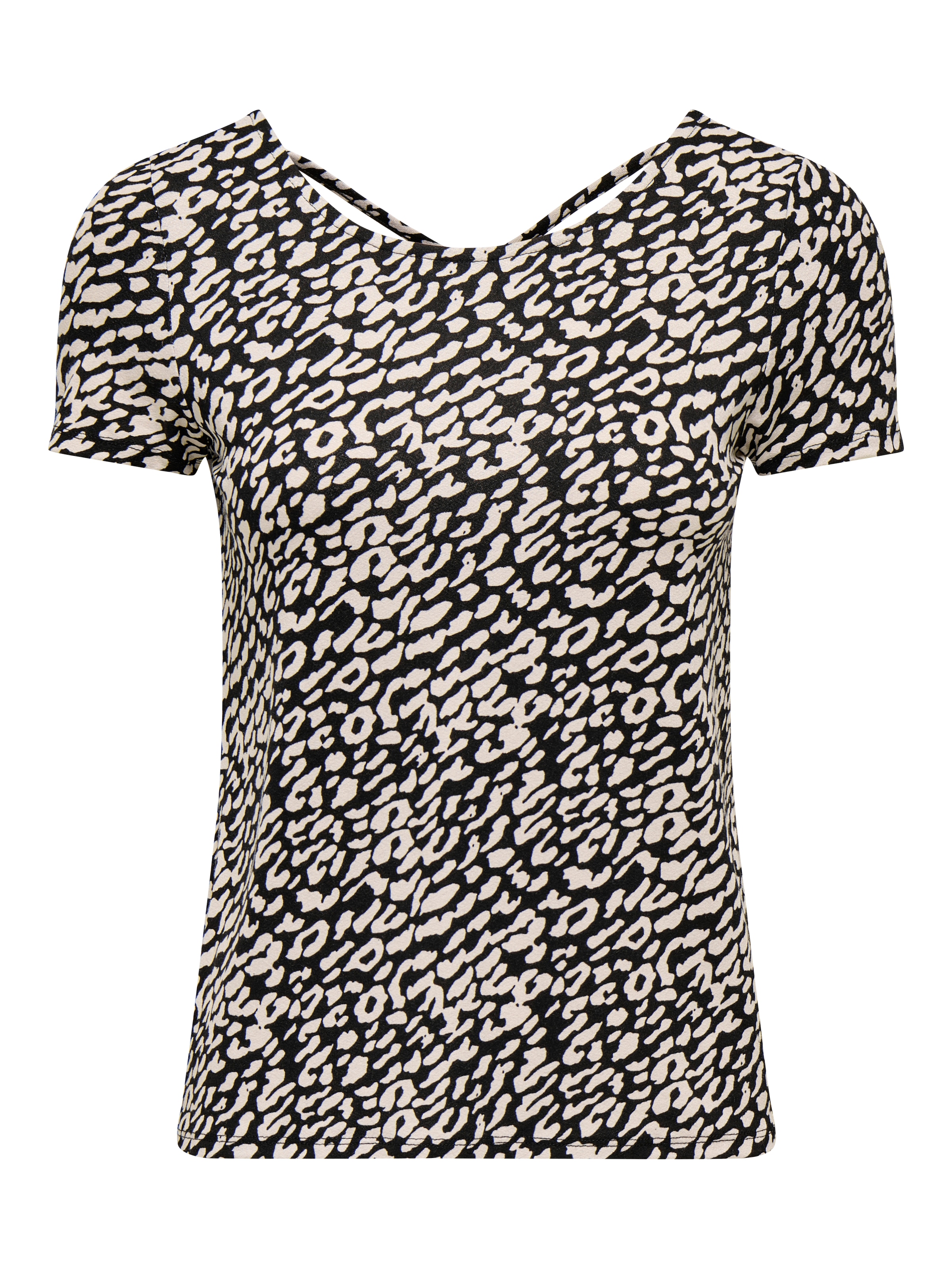 ONLY Kurzarmshirt »ONLBERA BACK LACE UP S/S TOP JRS NOOS«